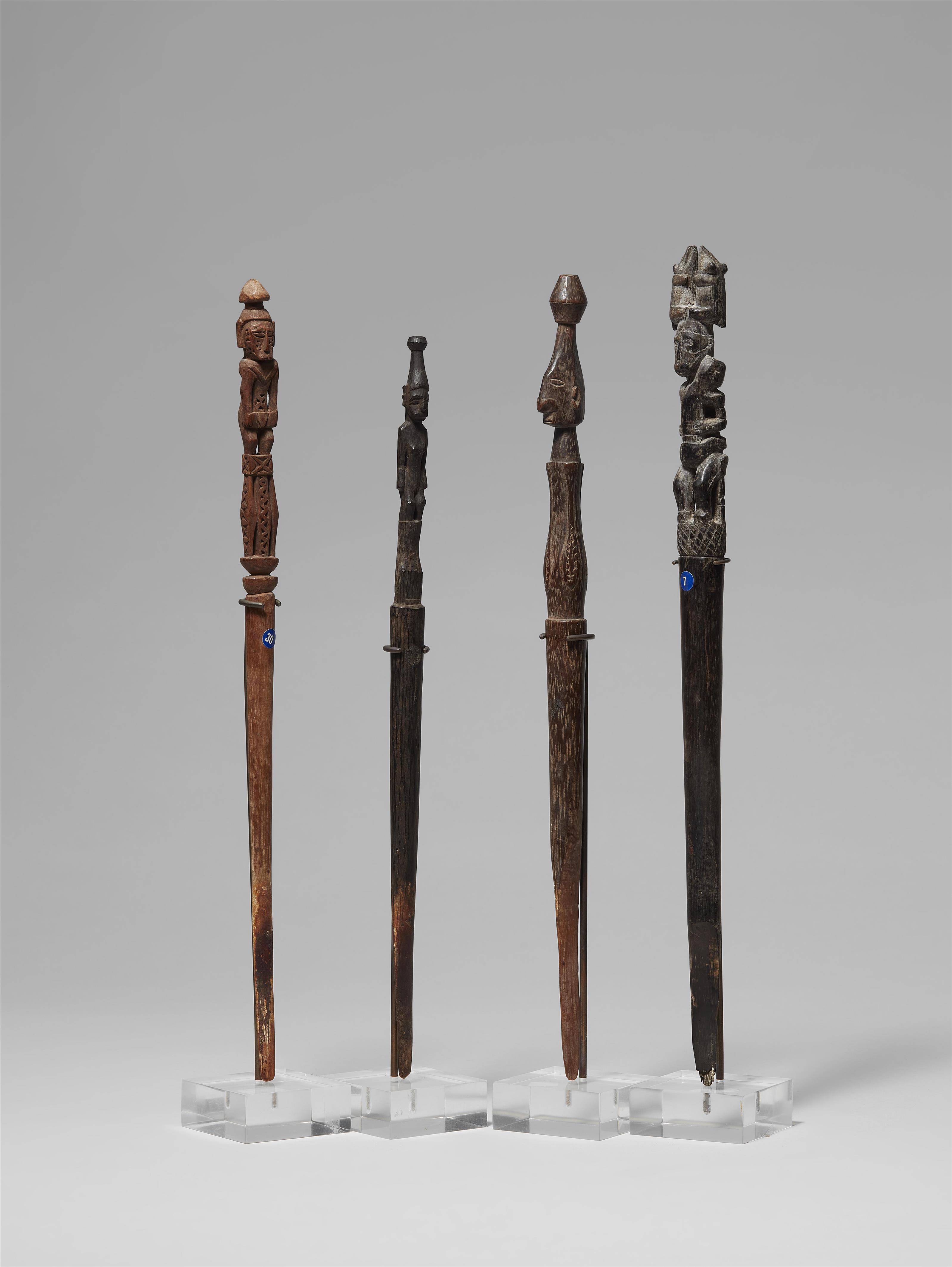 FOUR ADMIRALTY ISLANDS LIME SPATULAS - image-1