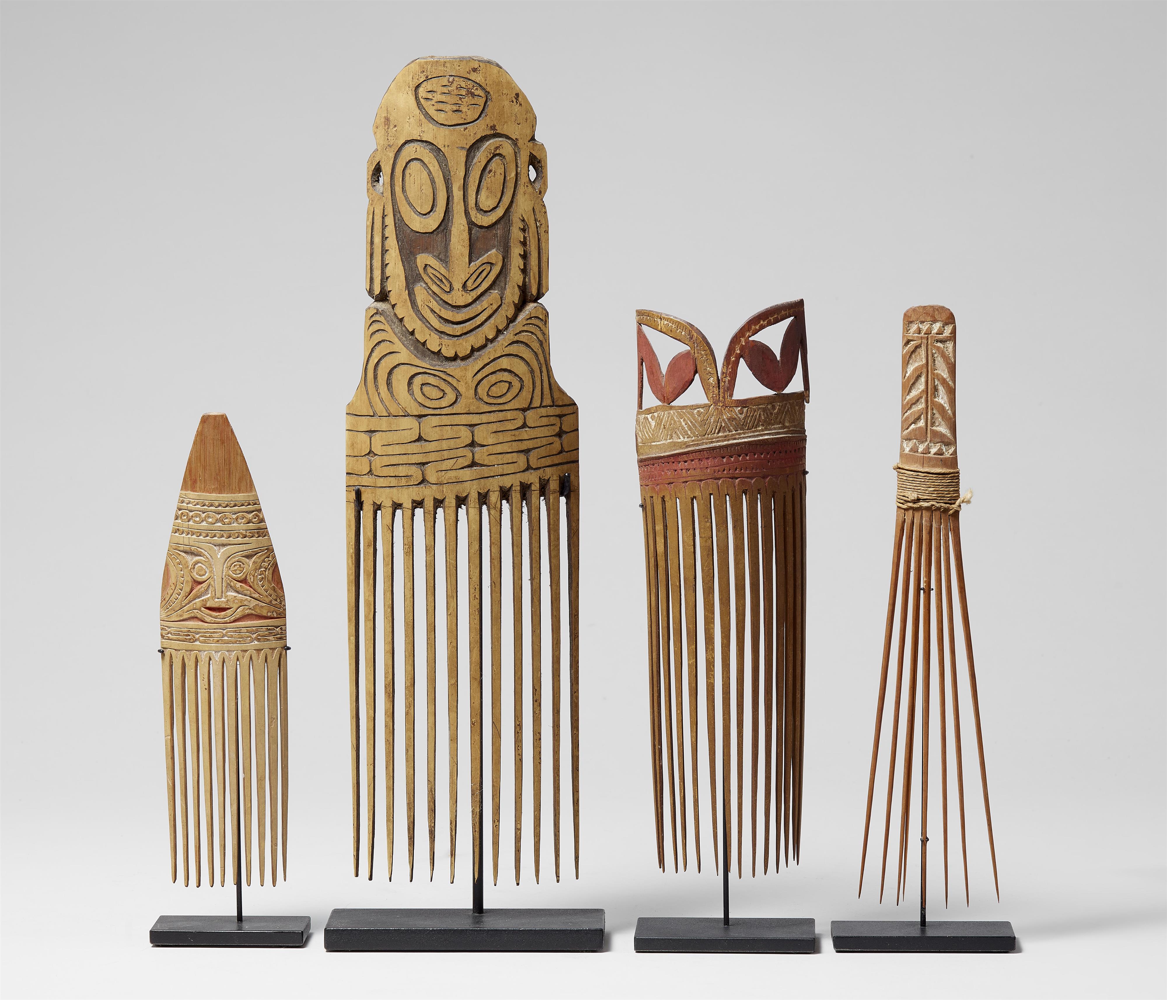 FOUR MELANESIAN COMBS - image-1