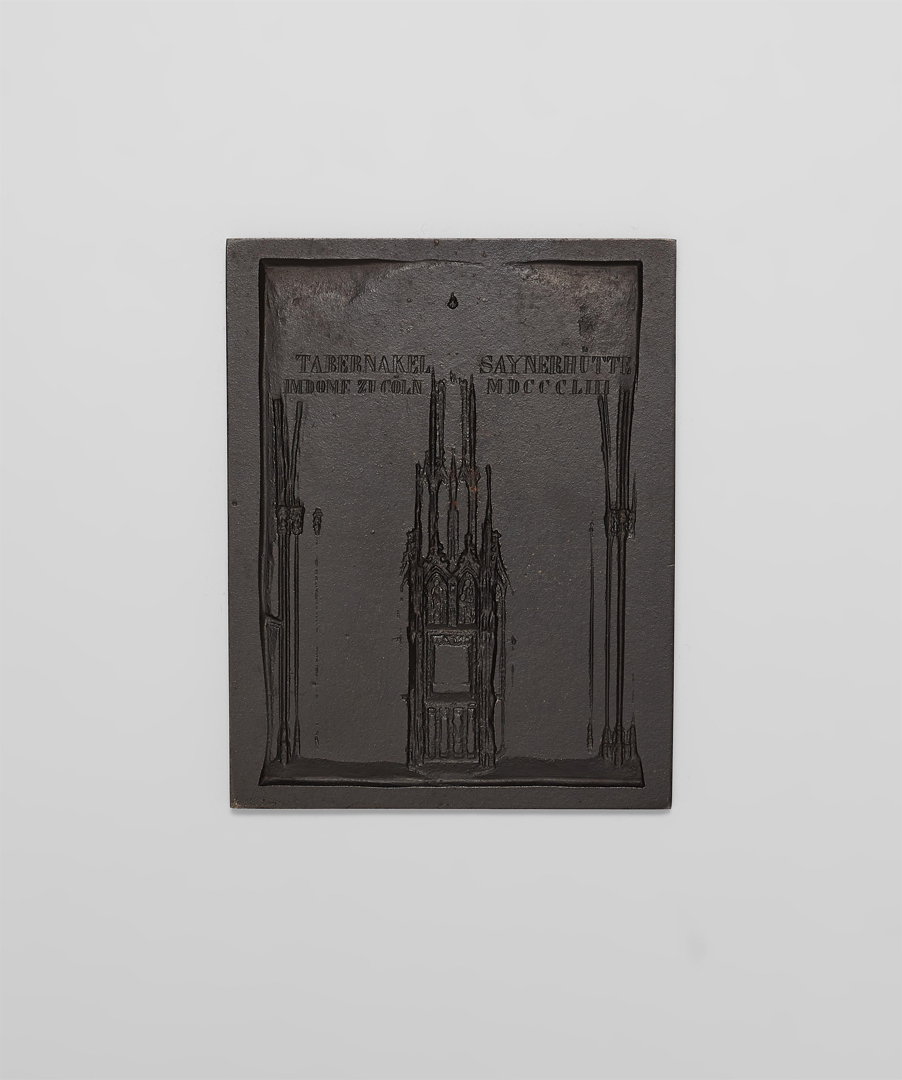 A cast iron New Year's plaque "Tabernakel im Dome zu Köln" - image-2