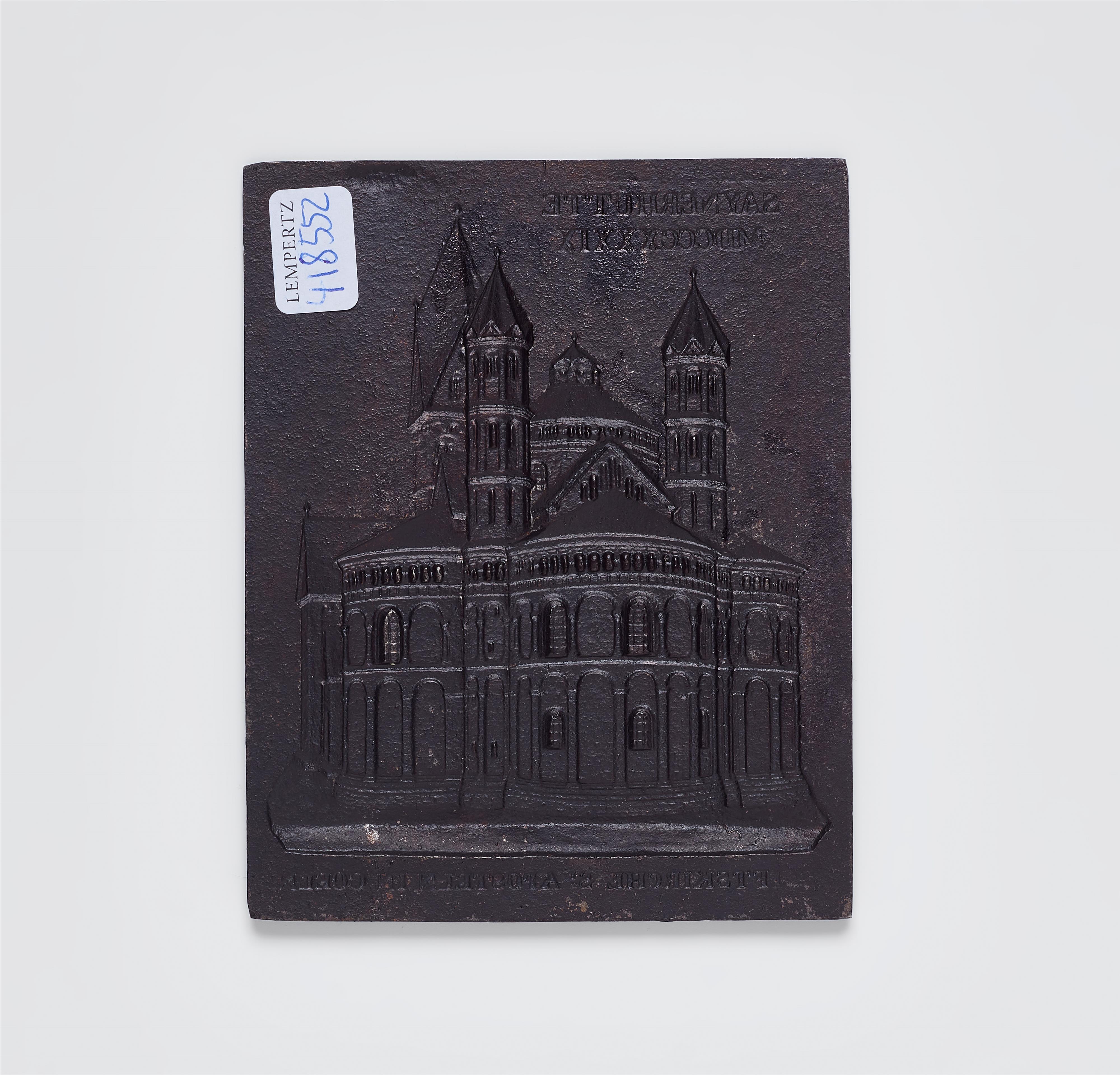 A cast iron New Year's plaque "Stiftskirche St. Aposteln in Coeln" - image-2