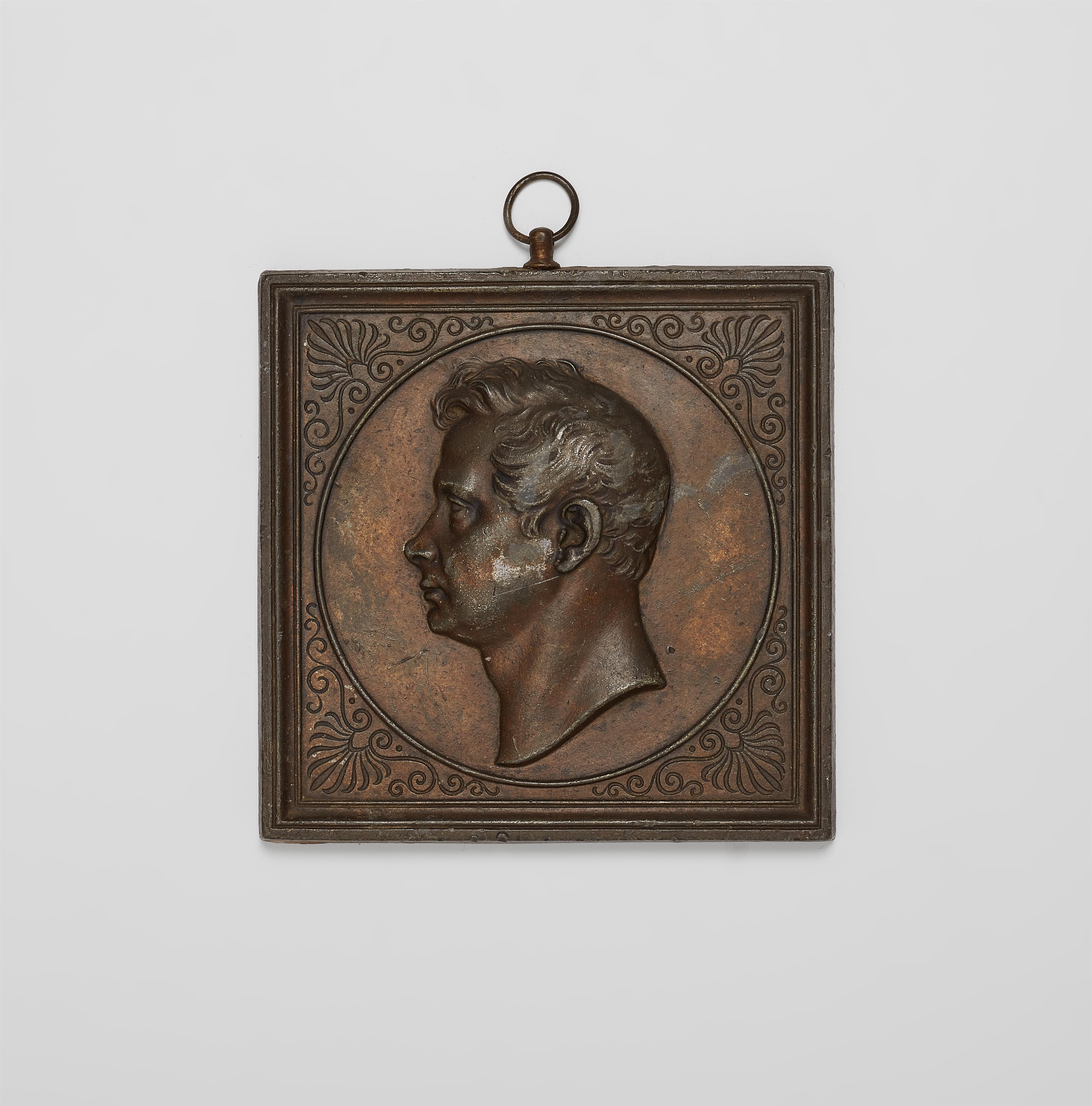 A rare plaque with a portrait of Karl Friedrich Schinkel - image-1