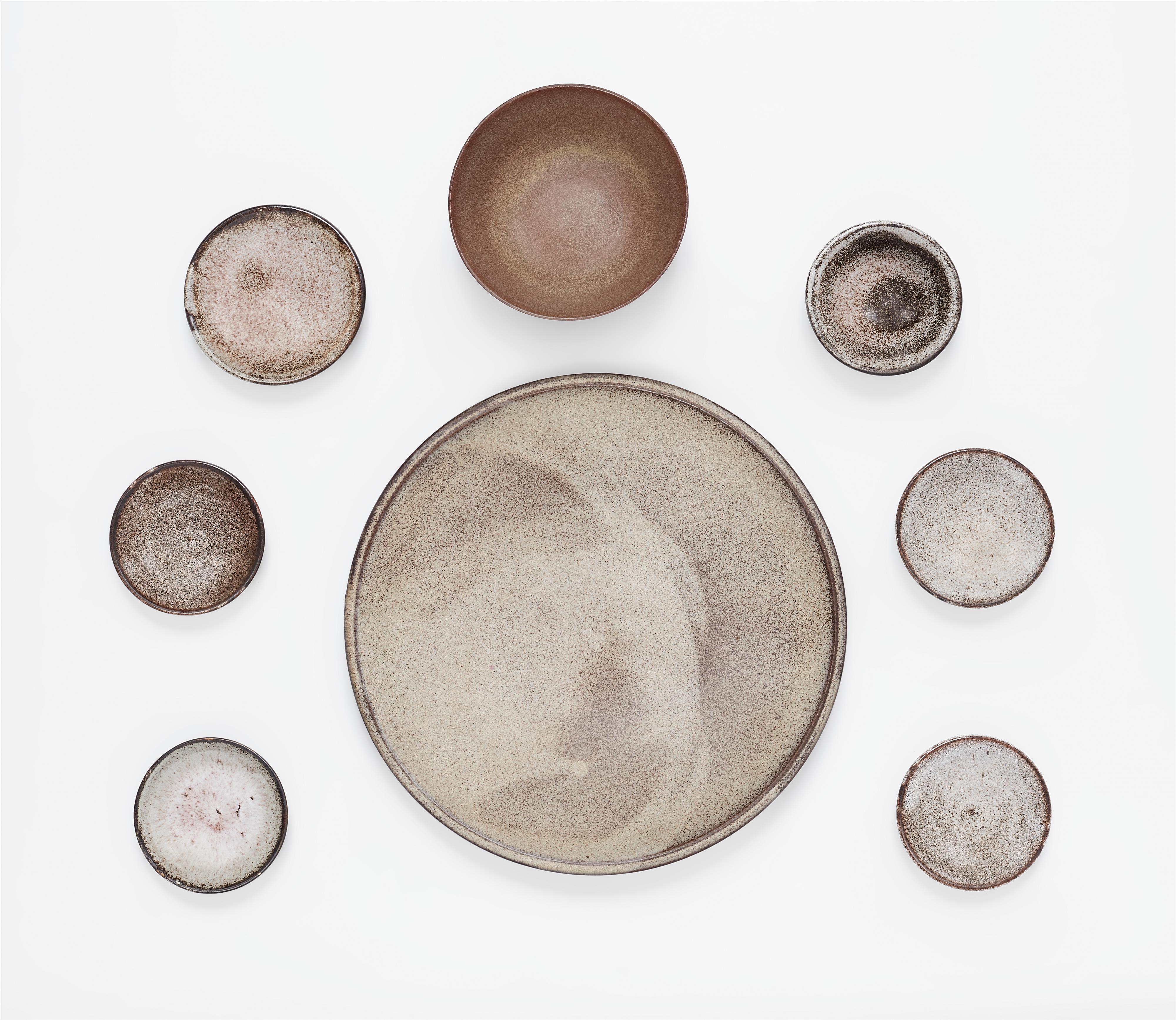 Eight ceramic vessels by Otto Lindig (1895 - 1966) - image-1