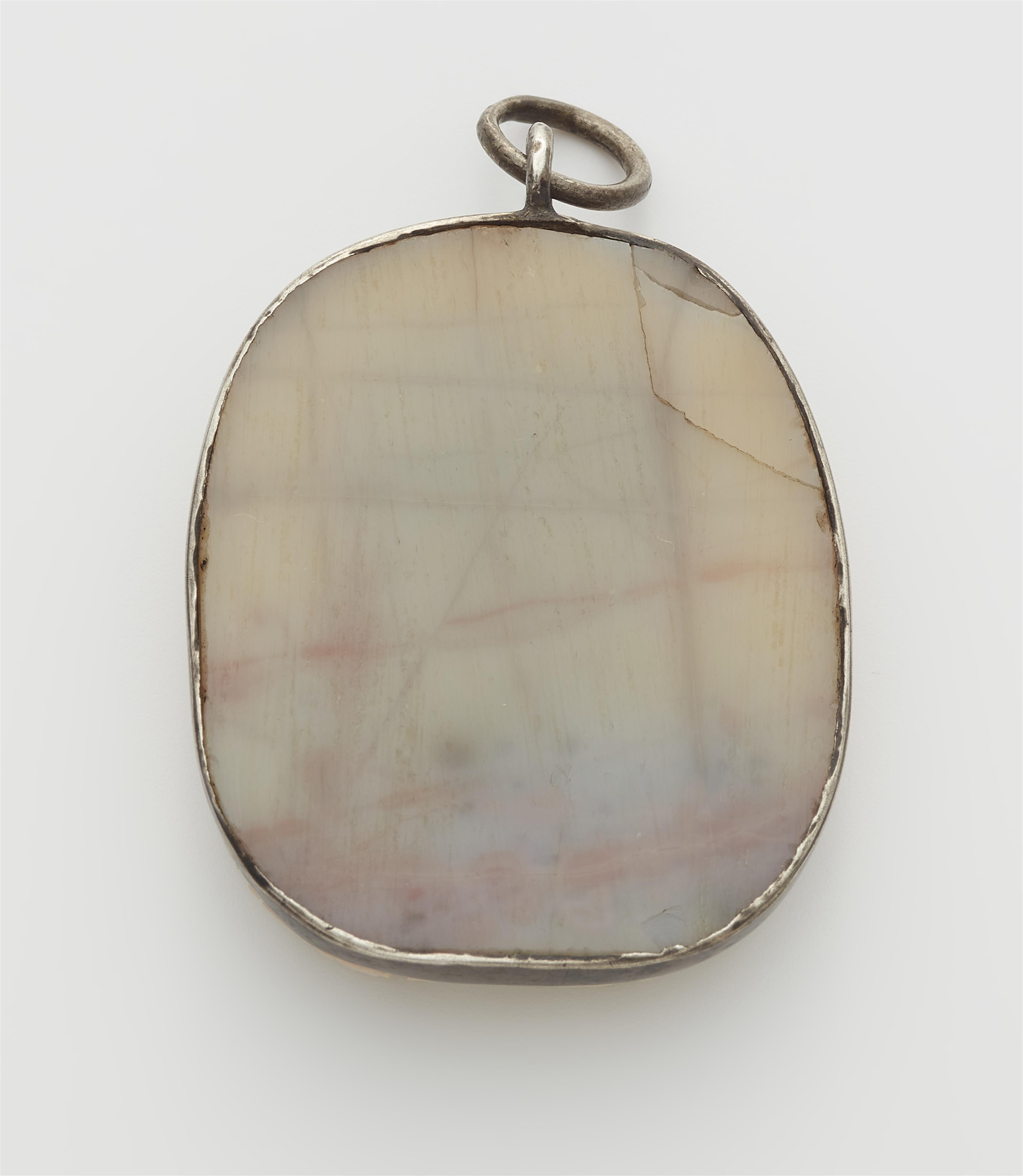 A silver and layered chalcedony Renaissance cameo pendant. - image-2