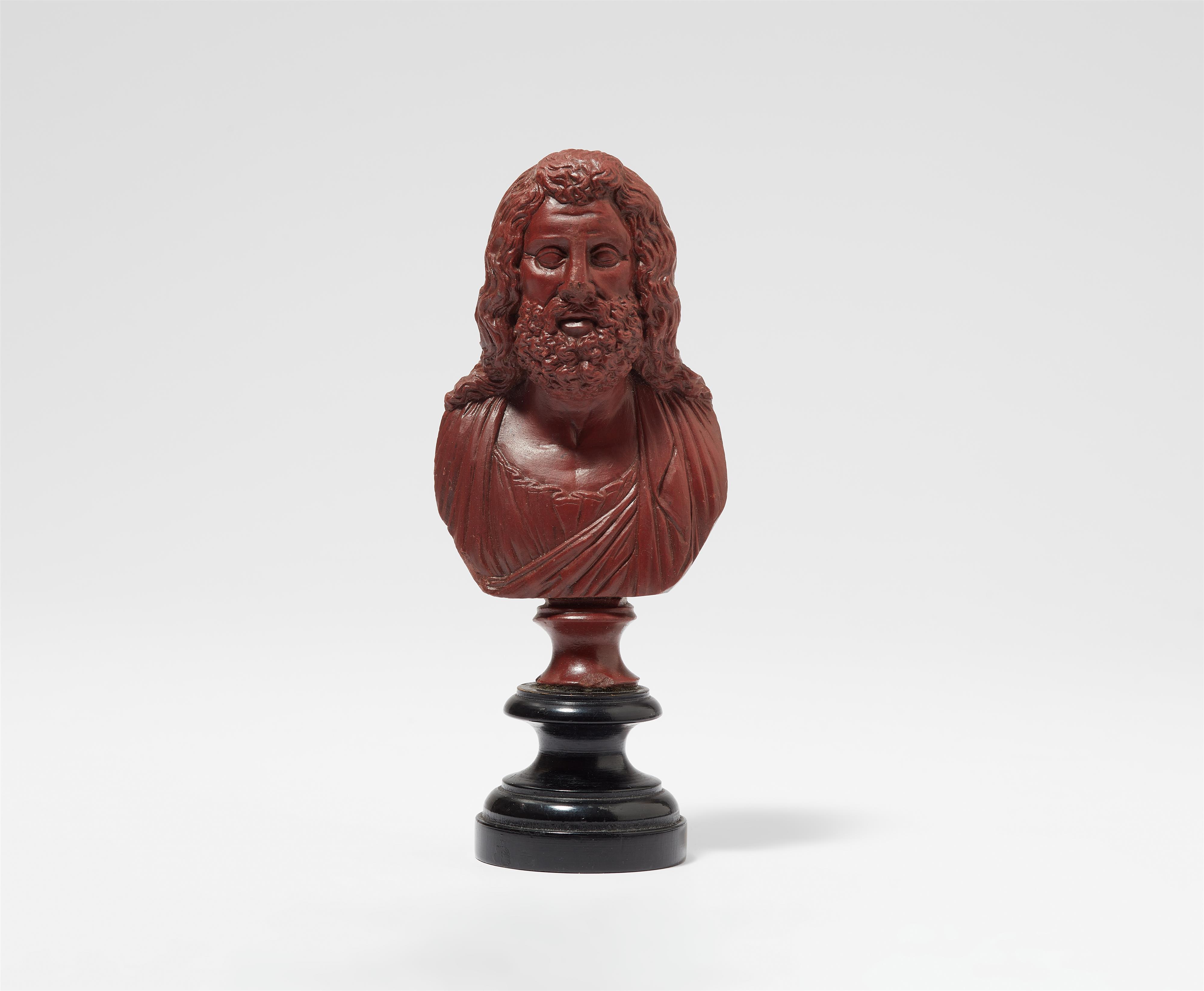 A carved jasper bust of Zeus or Asclepius - image-1