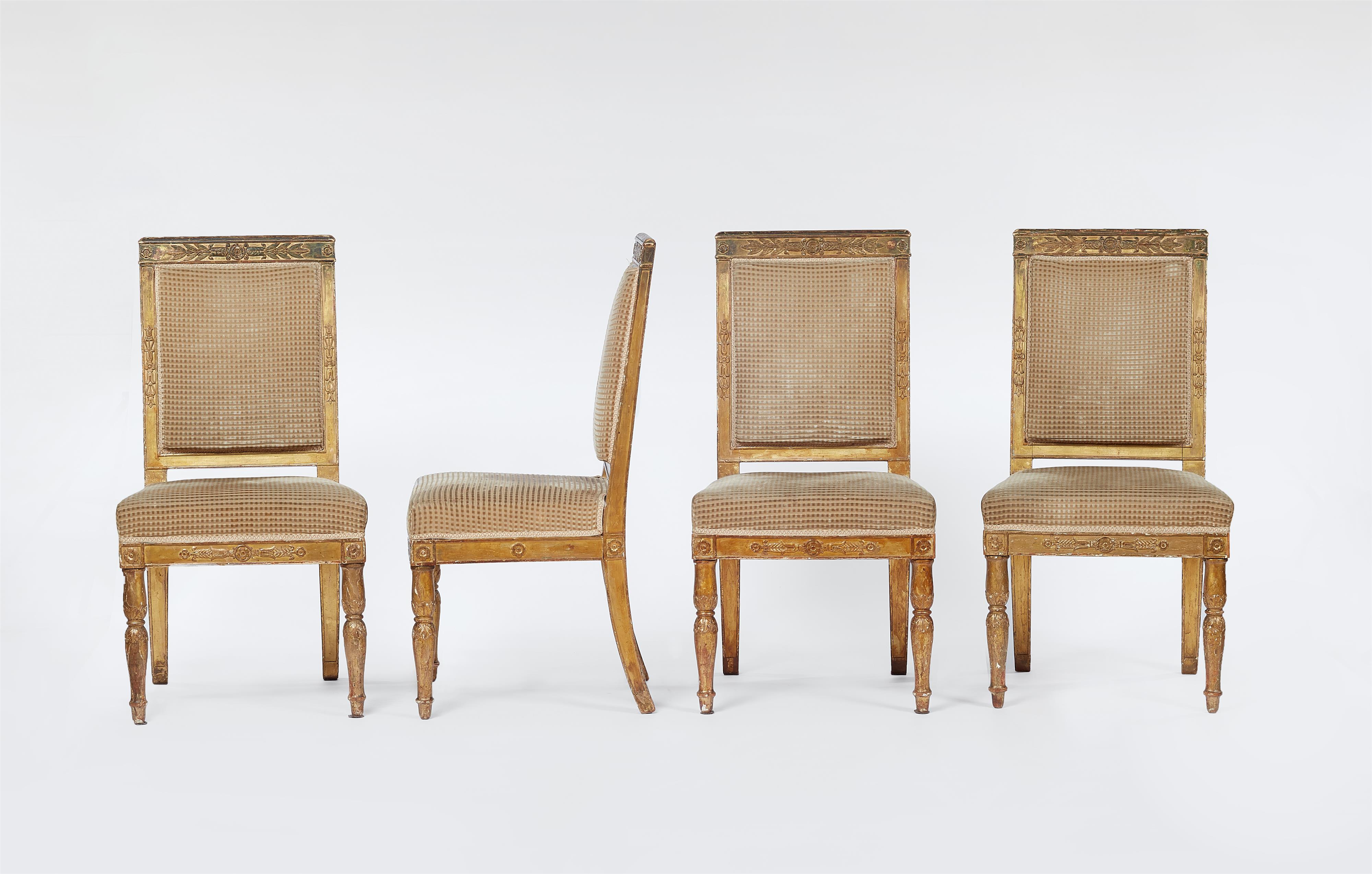 From the Palais des Tuileries:
Four Parisian Empire chairs by Pierre-Benoît Marcion - image-1