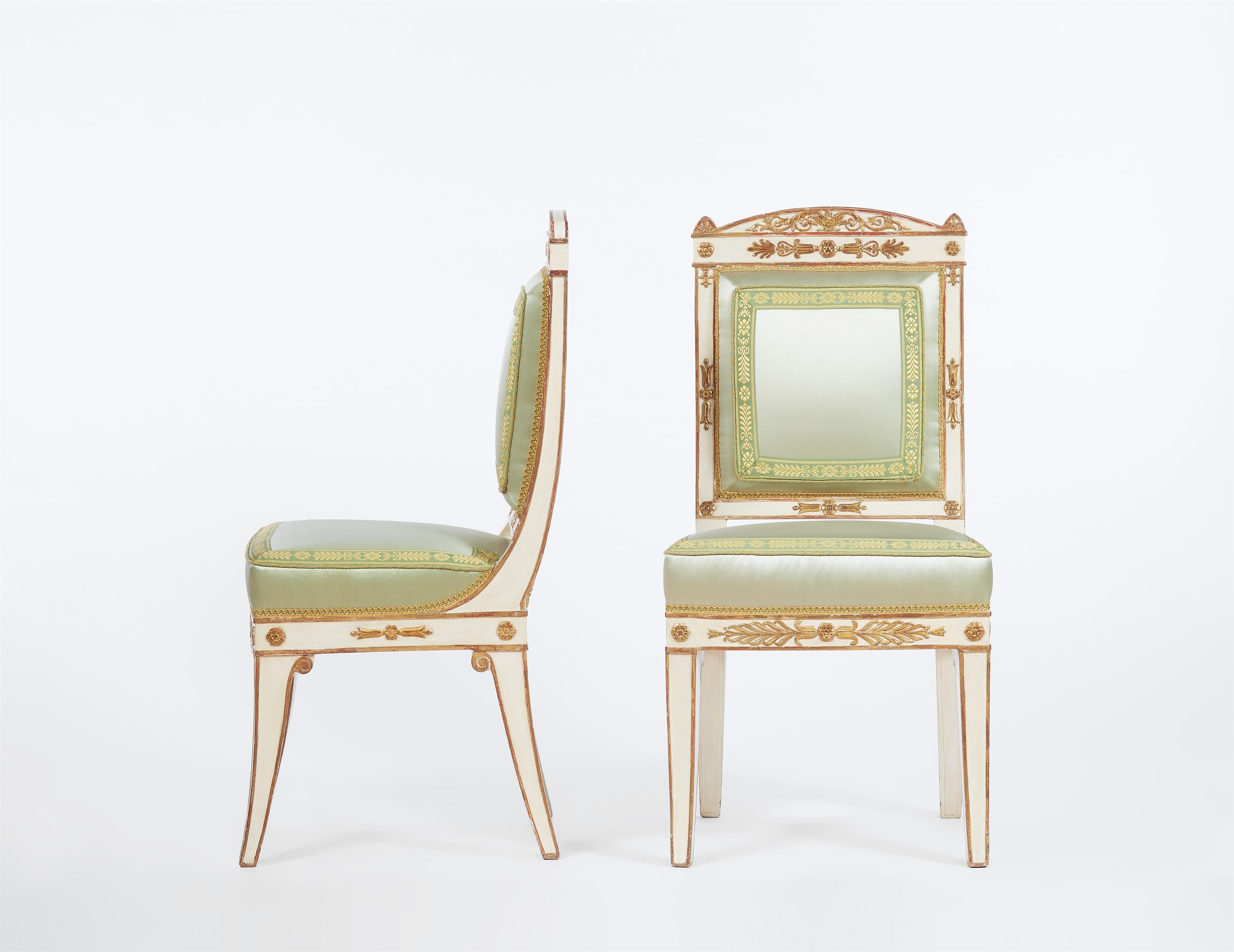 A pair of French Empire chairs - image-1