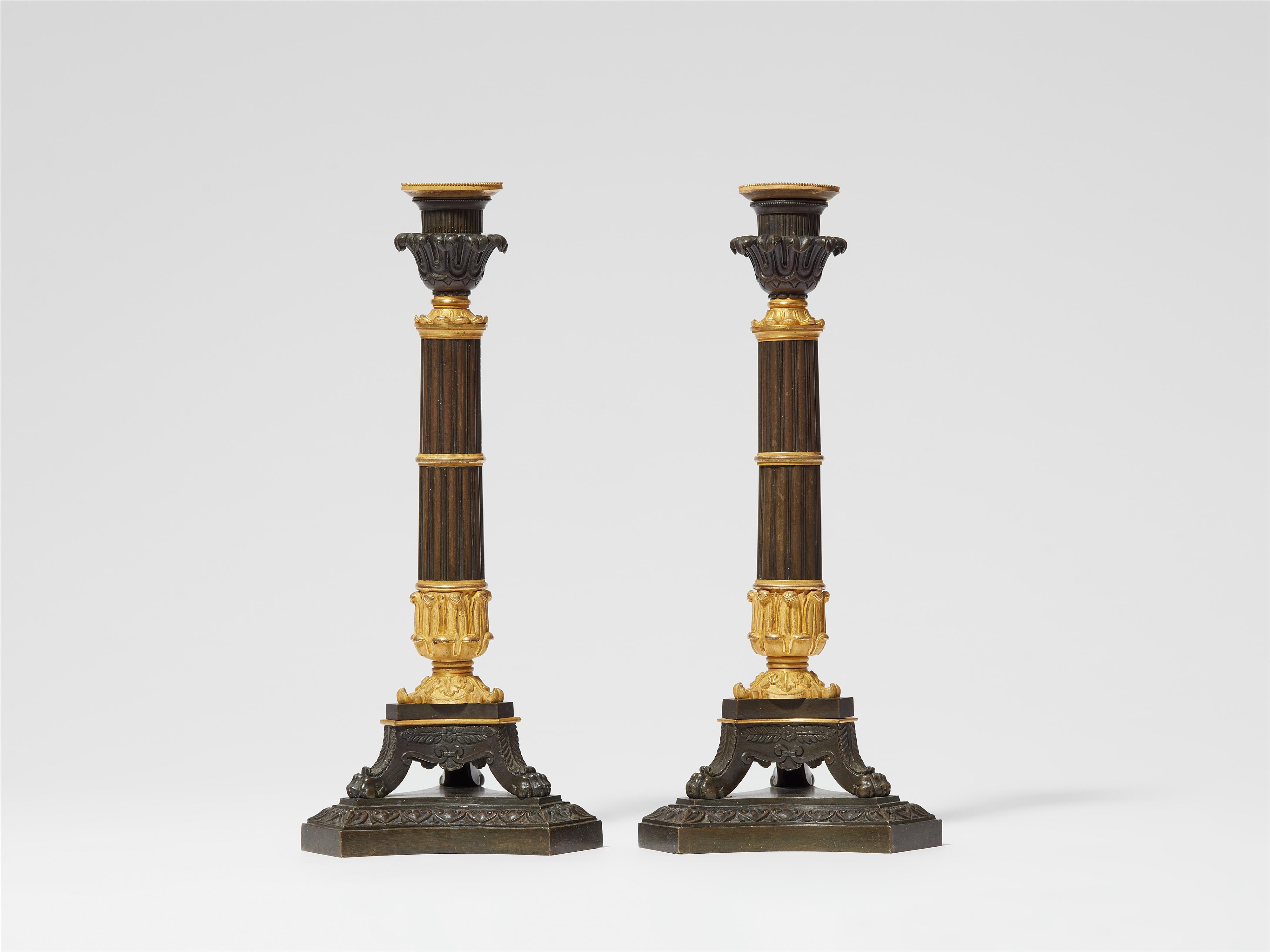 A pair of Parisian ormolu candlesticks - image-1