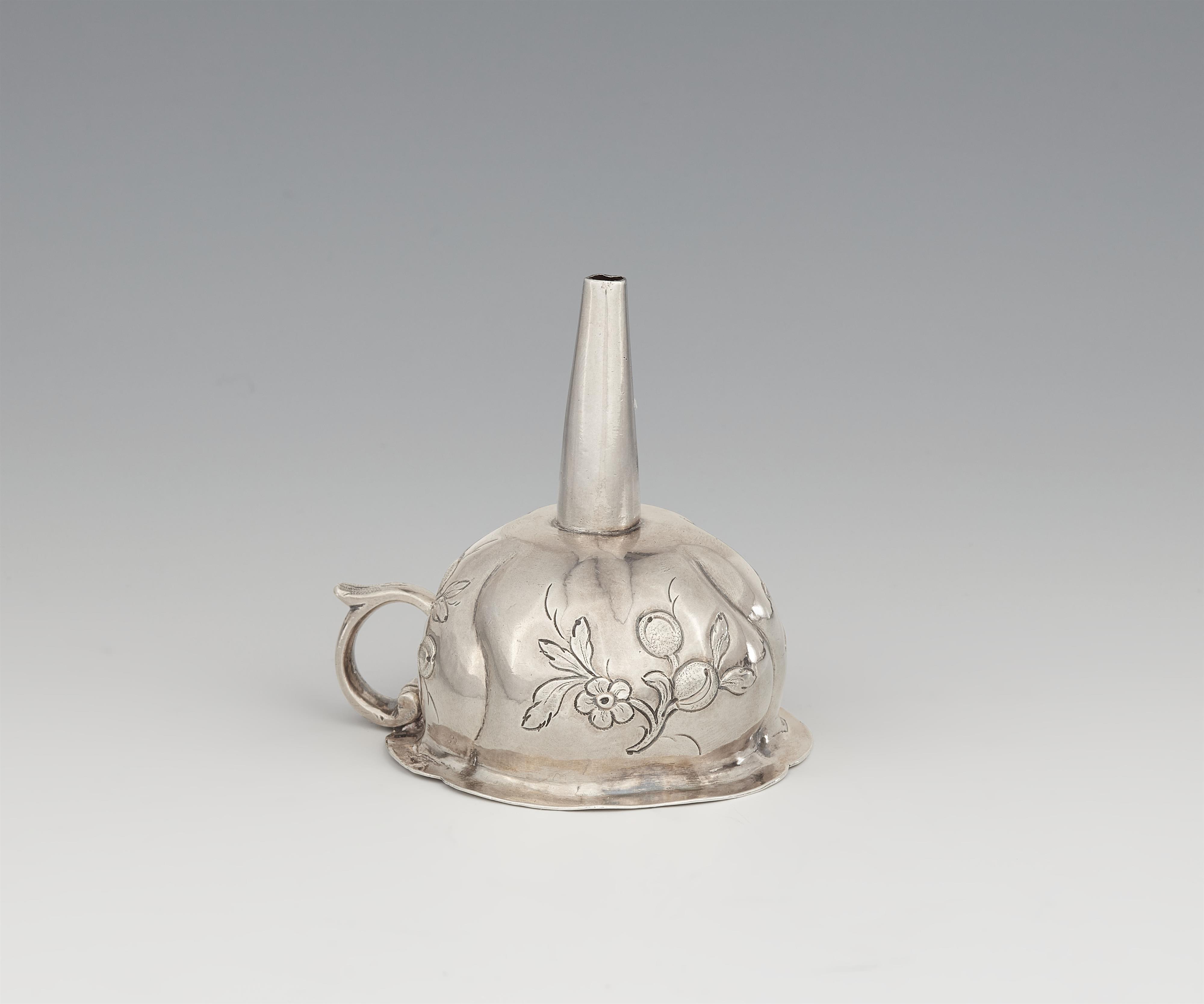 An Augsburg silver flask funnel - image-1