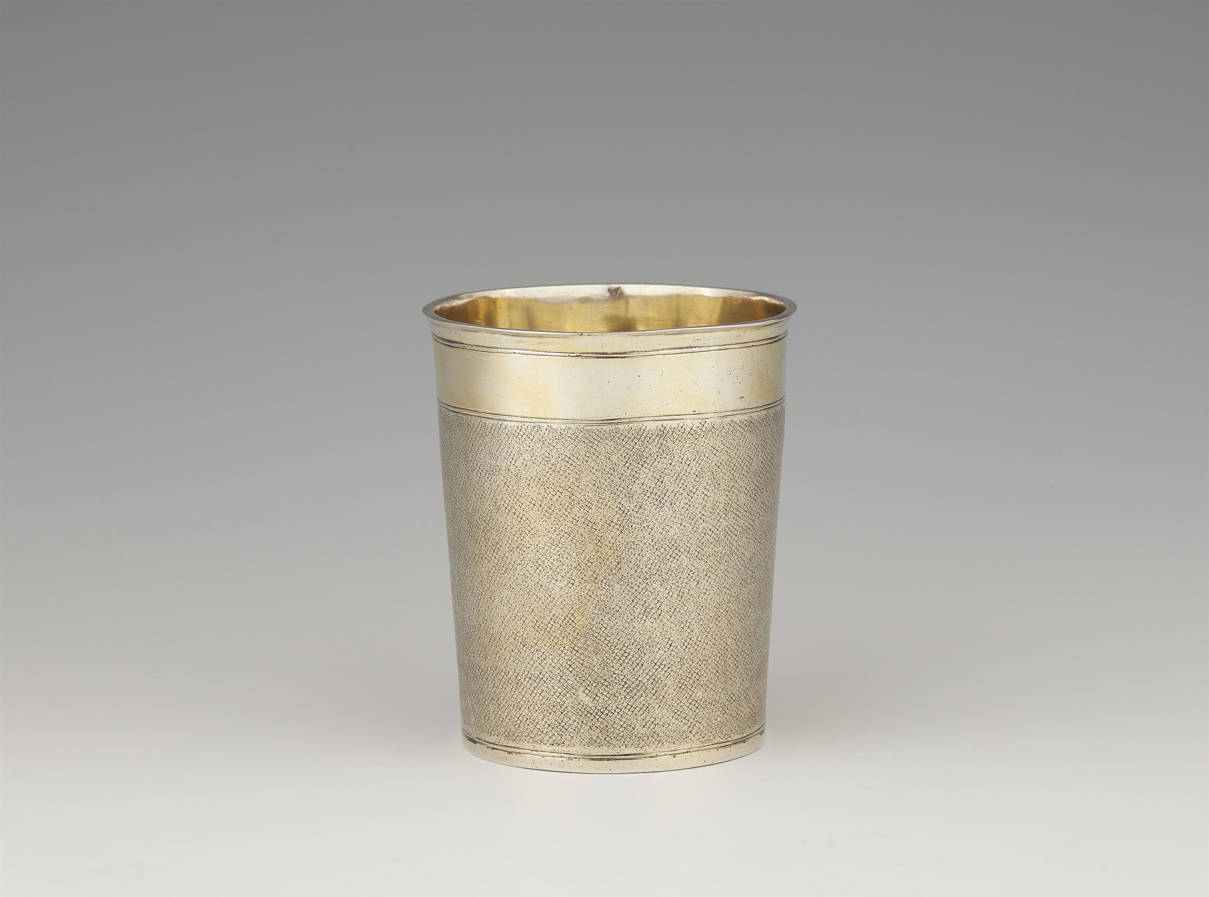 A rare Münnerstadt silver snakeskin beaker - image-1