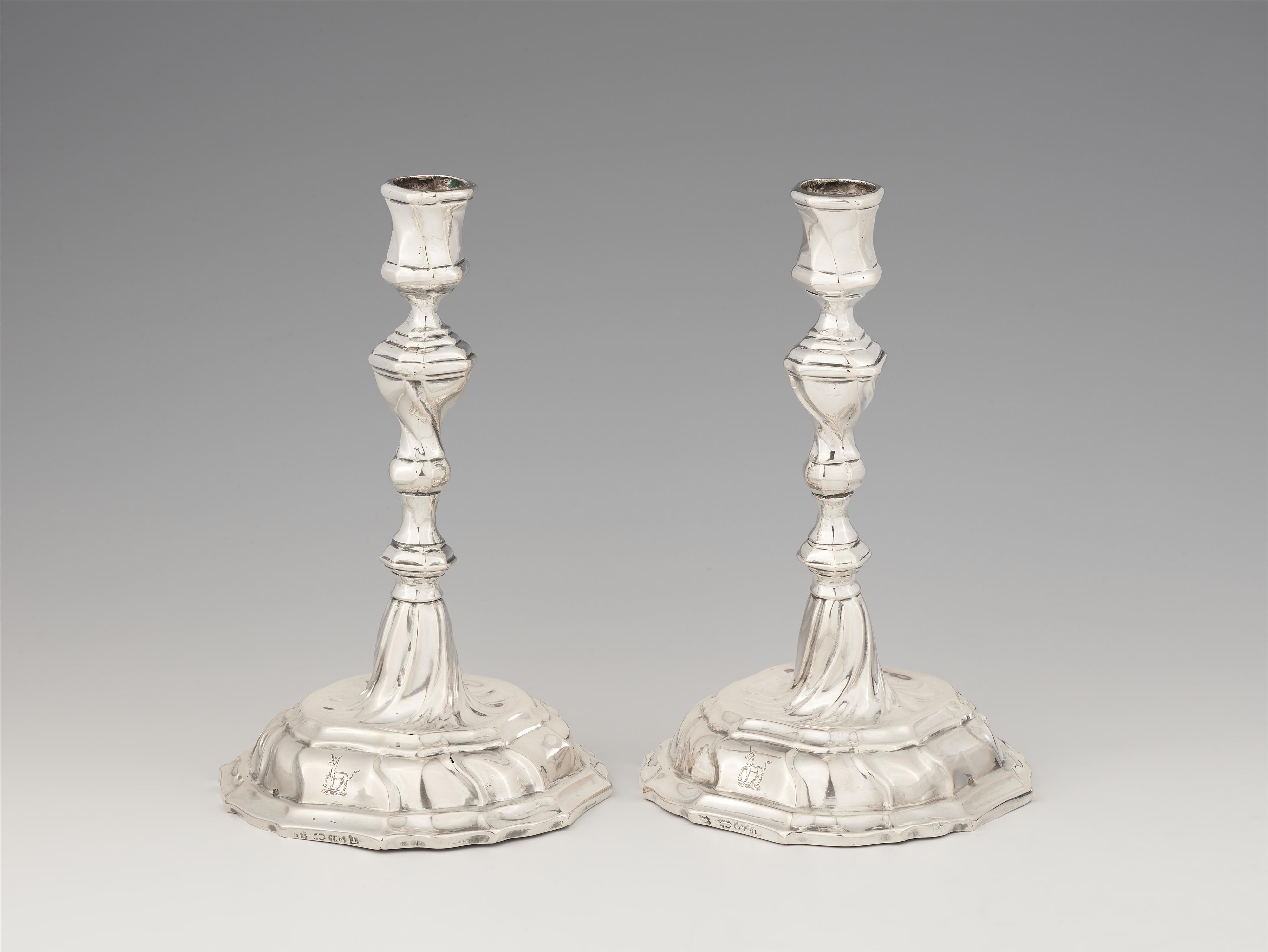 A pair of Wesel silver candlesticks - image-4