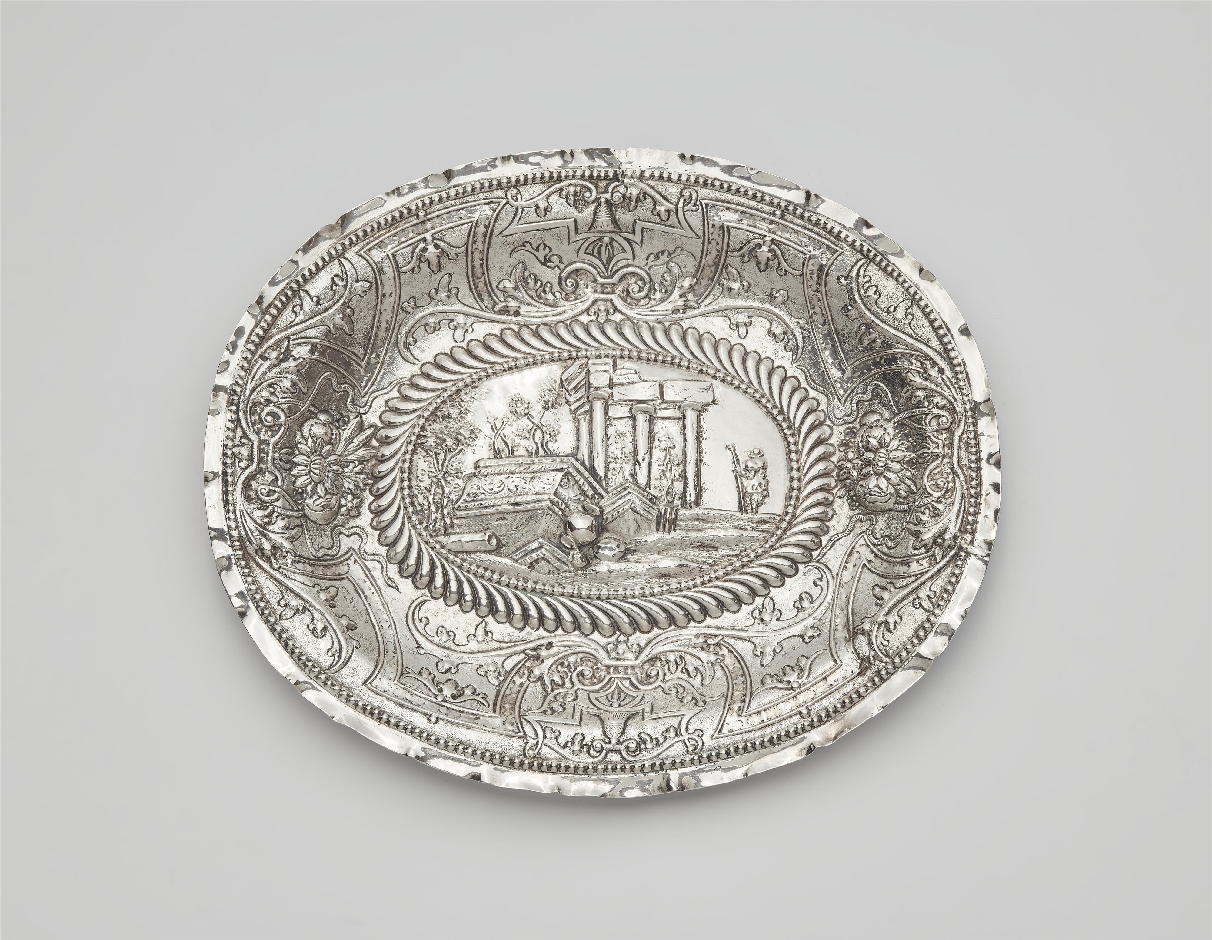 A Hamburg Régence silver salver - image-1