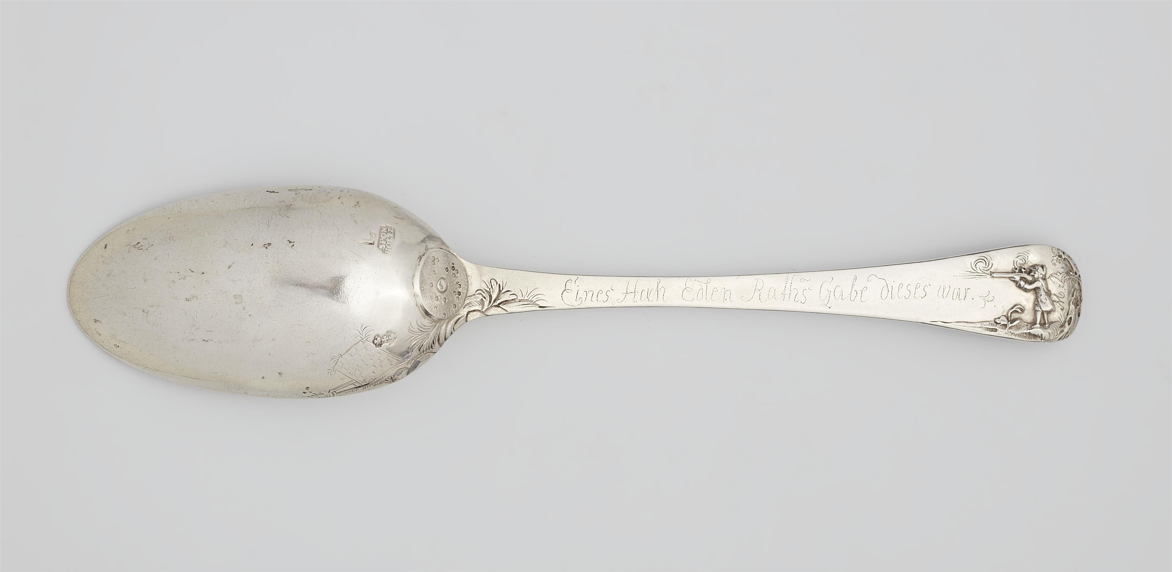 A Gdansk silver marksman's spoon - image-2