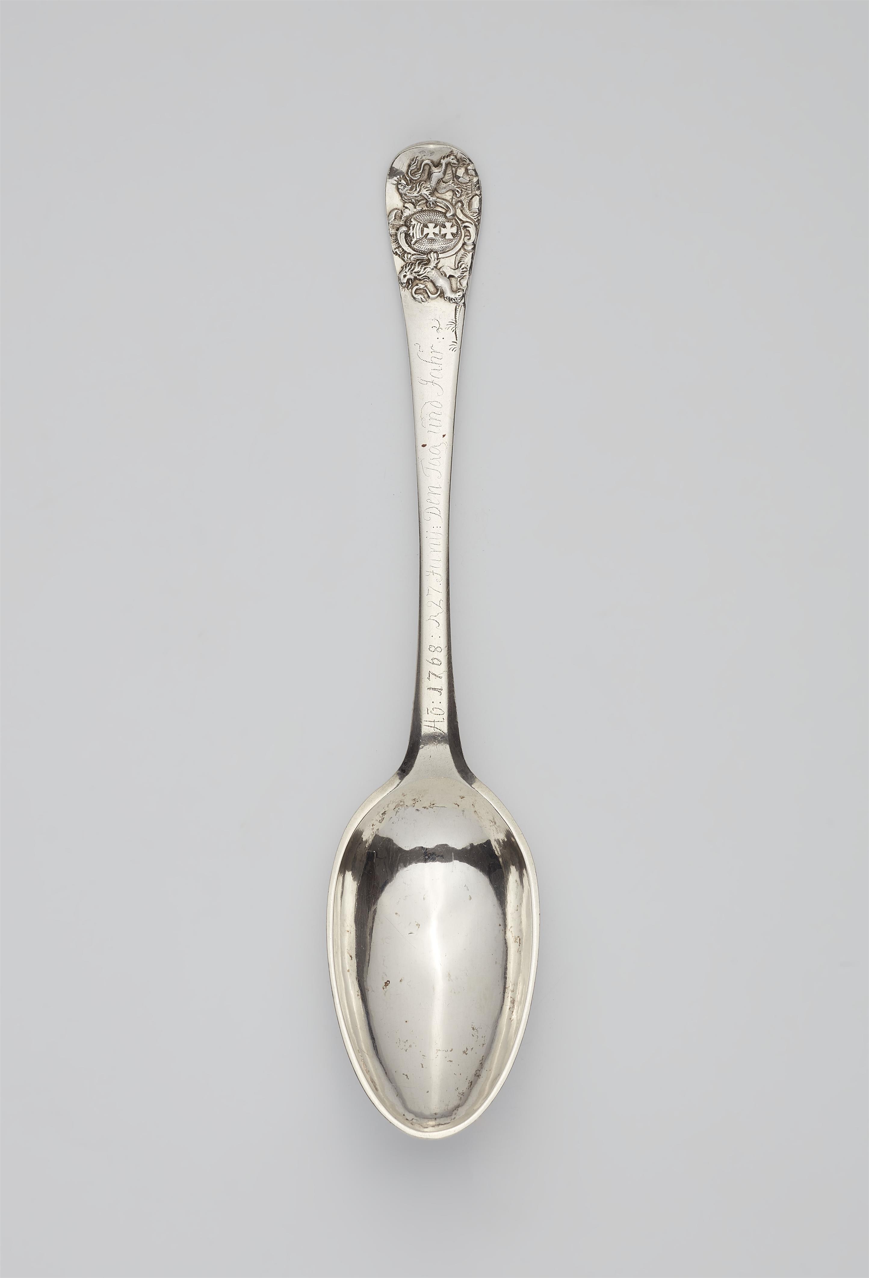 A Gdansk silver marksman's spoon - image-1