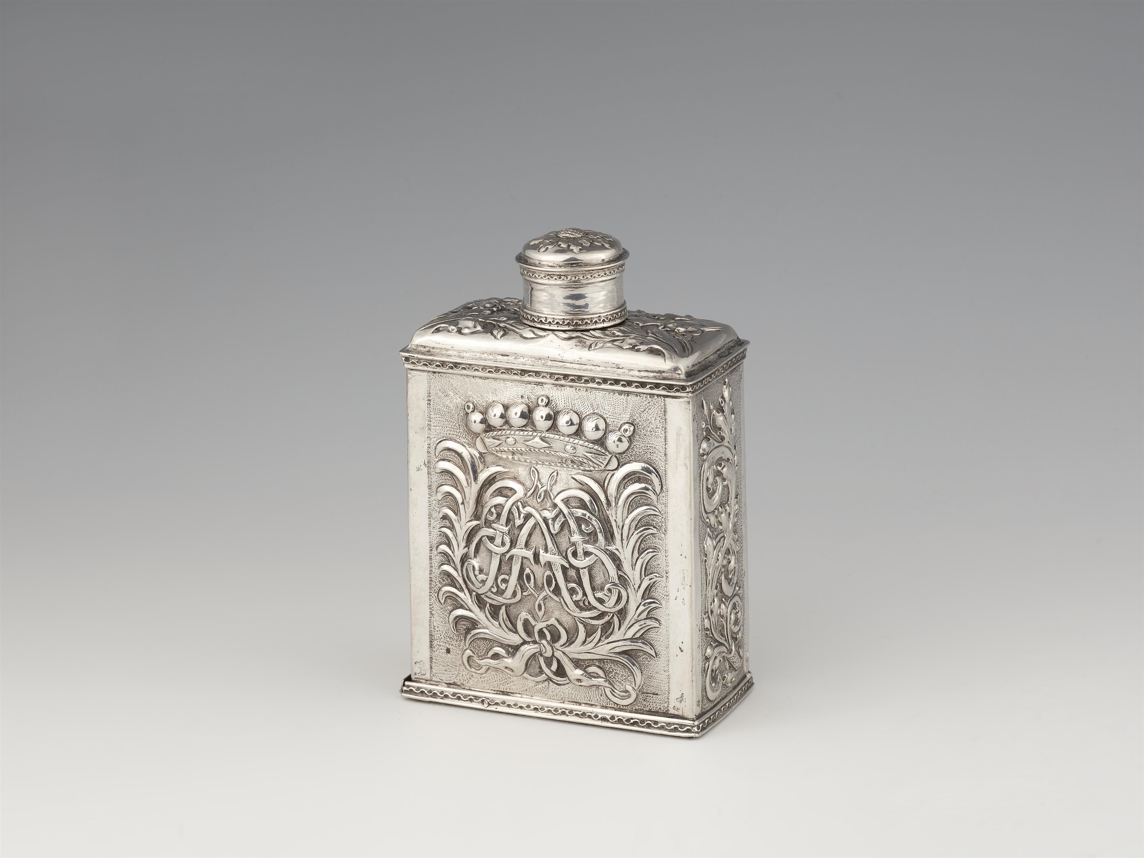 A Frisian Baroque silver tea caddy - image-1