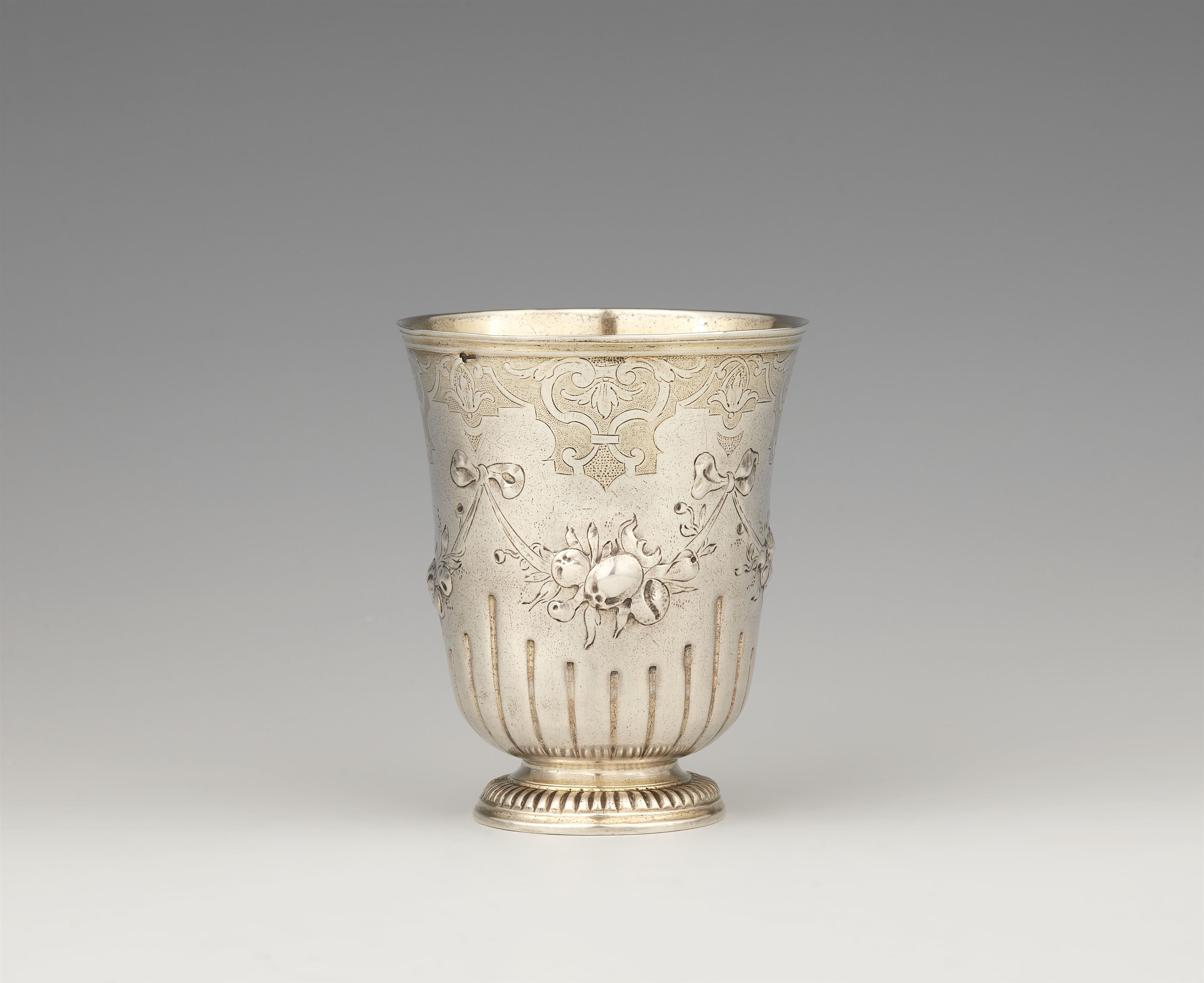 A Strasbourg parcel gilt silver beaker - image-1