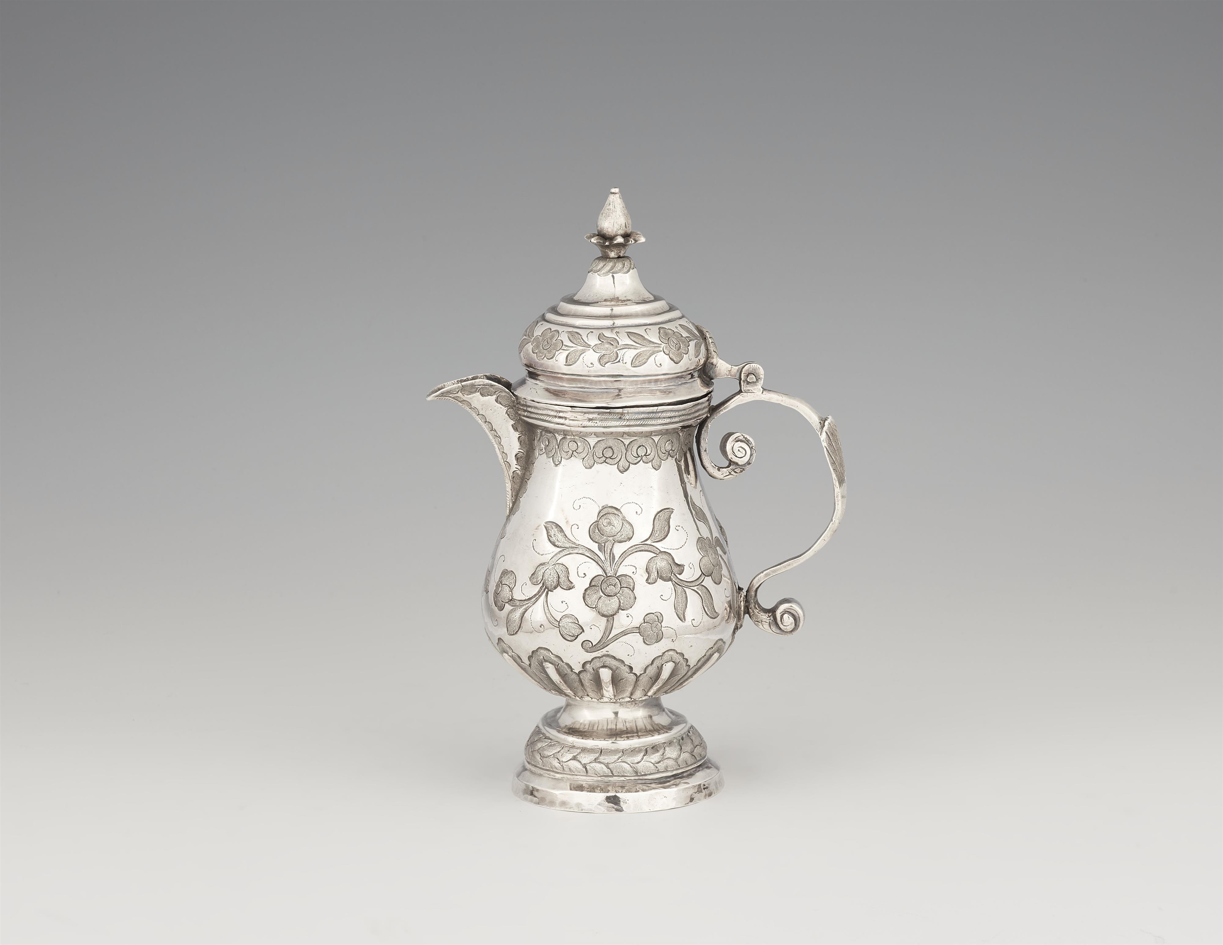 An Ottoman silver coffee pot - image-1
