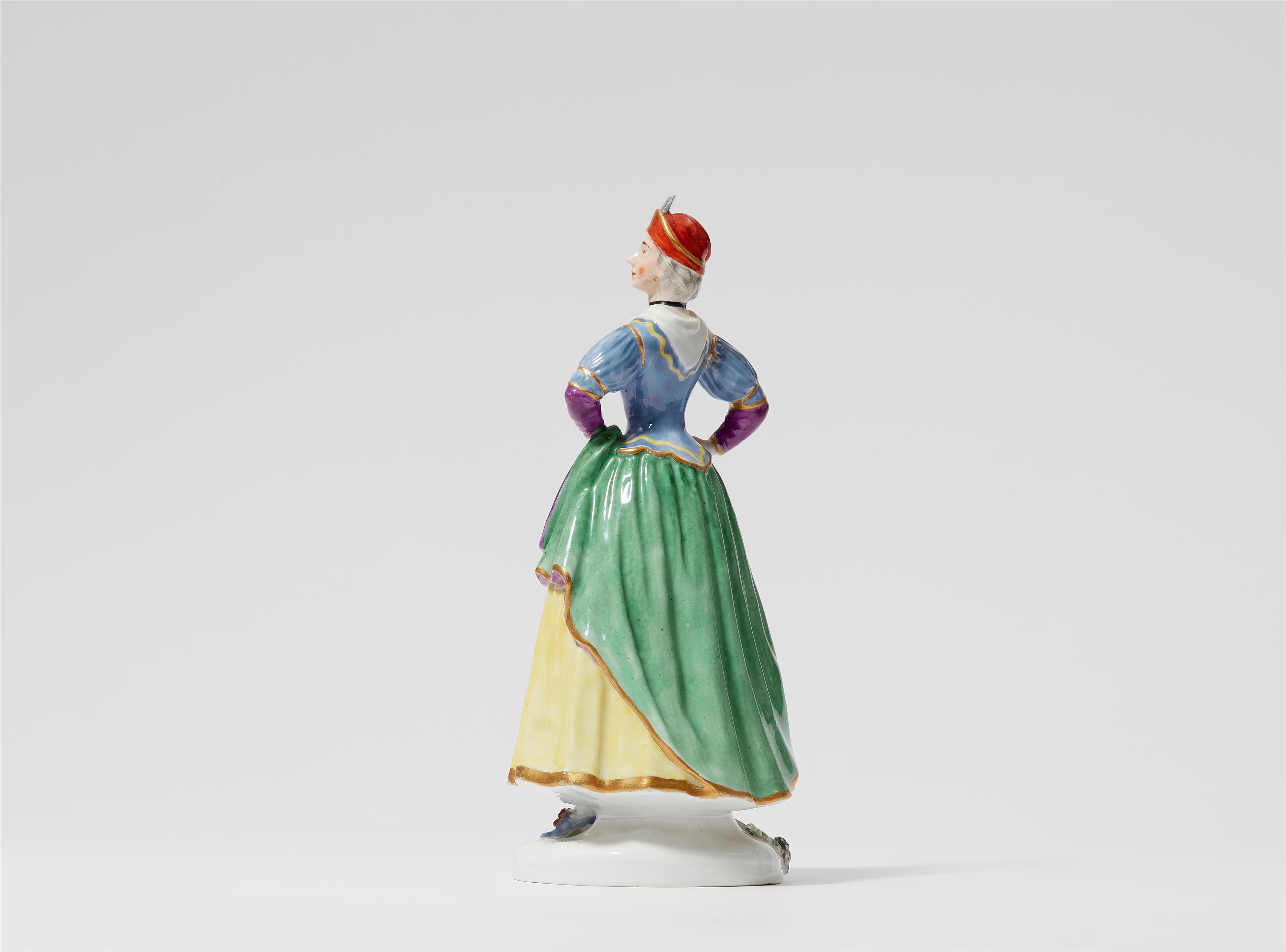 A rare Fürstenberg porcelain figure of Ragonda from the Commedia Dell'arte - image-2