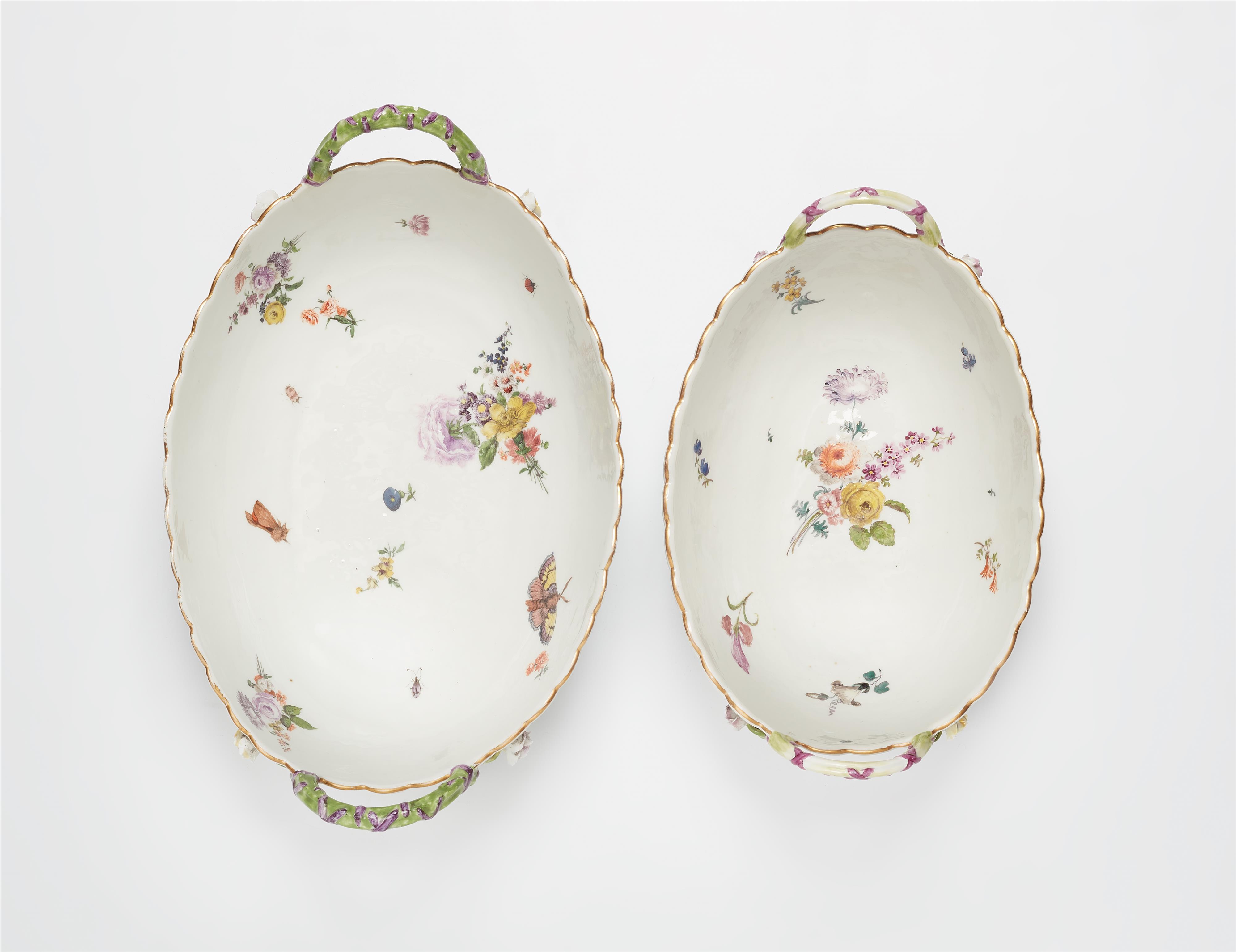 Two Meissen porcelain baskets with floral decor - image-1