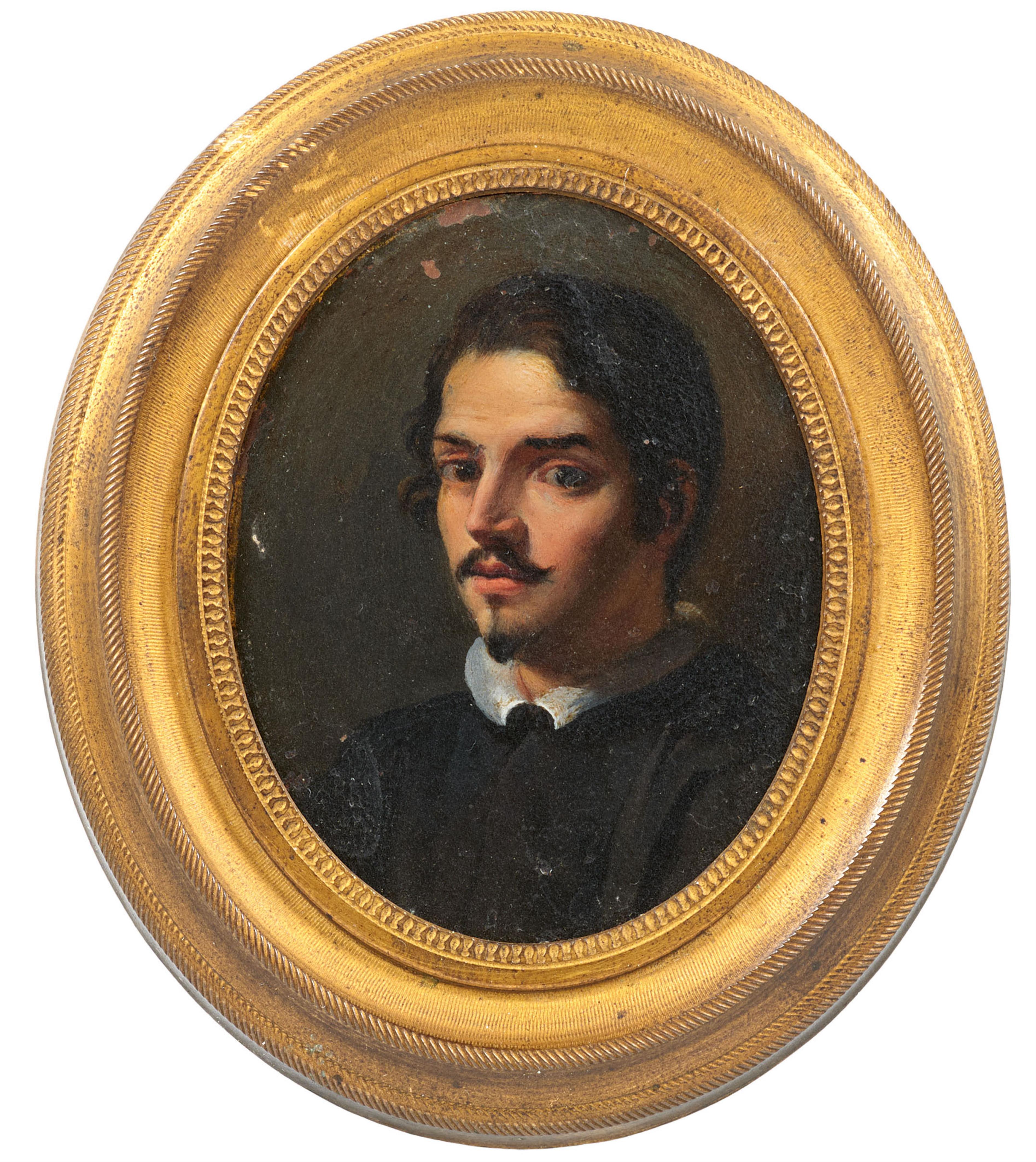 Roman School, 17th century - Portrait of a Young Man with White Collar - image-1