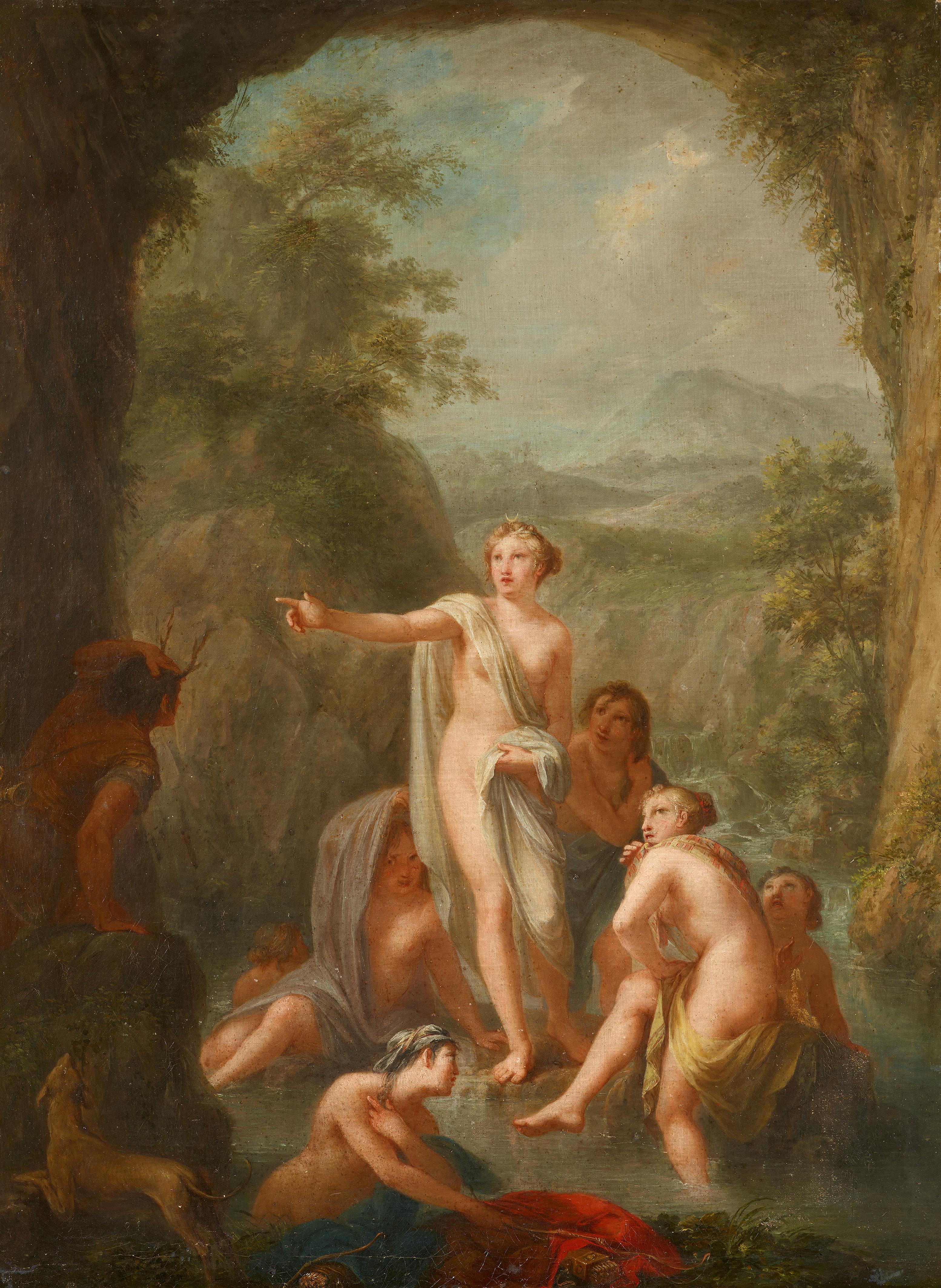 French School, 2nd half 18th century - Cupid and Psyche
Diana and Actaeon - image-2