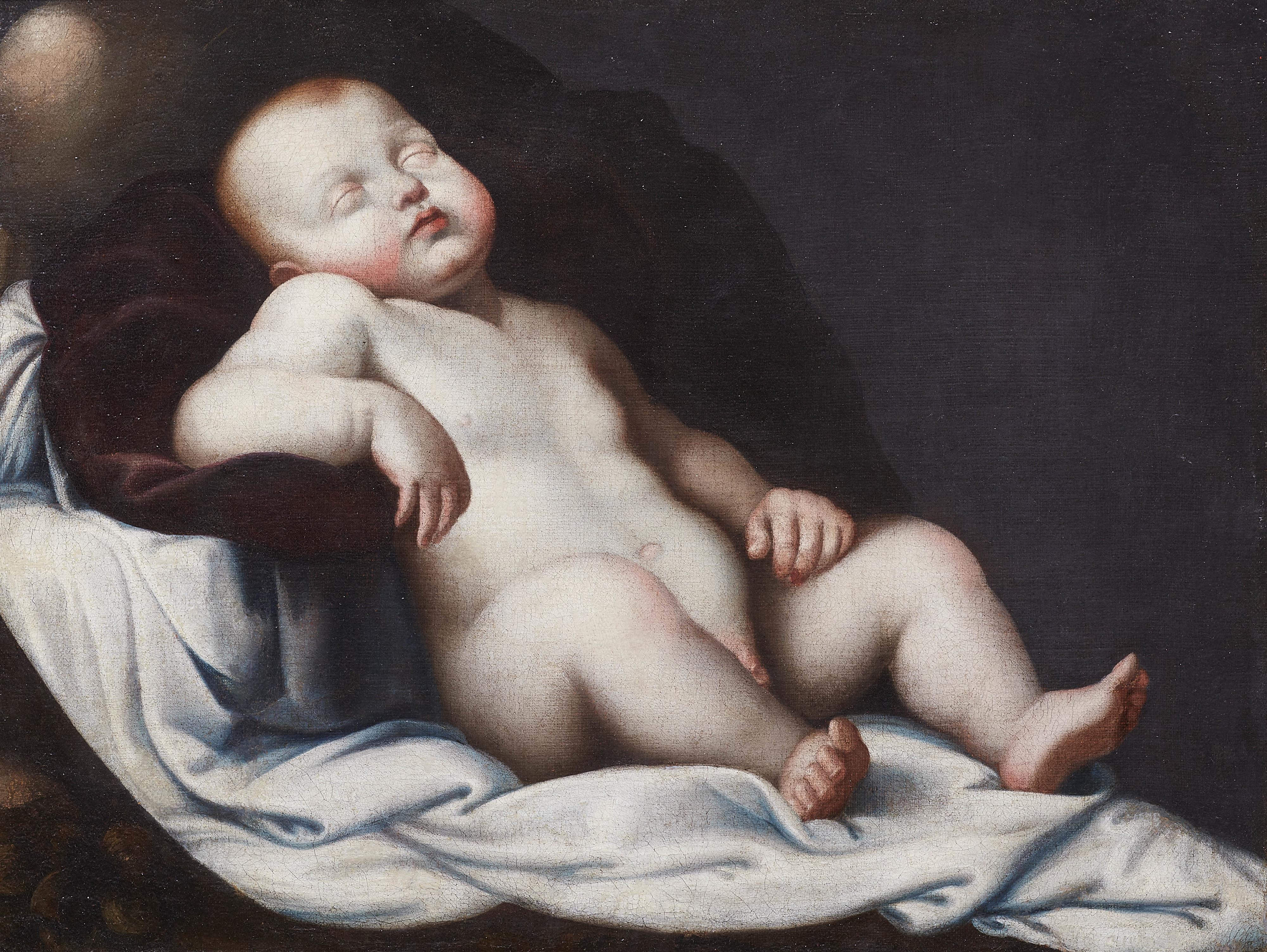 Spanish School Early 17th century - The Sleeping Christ Child - image-1