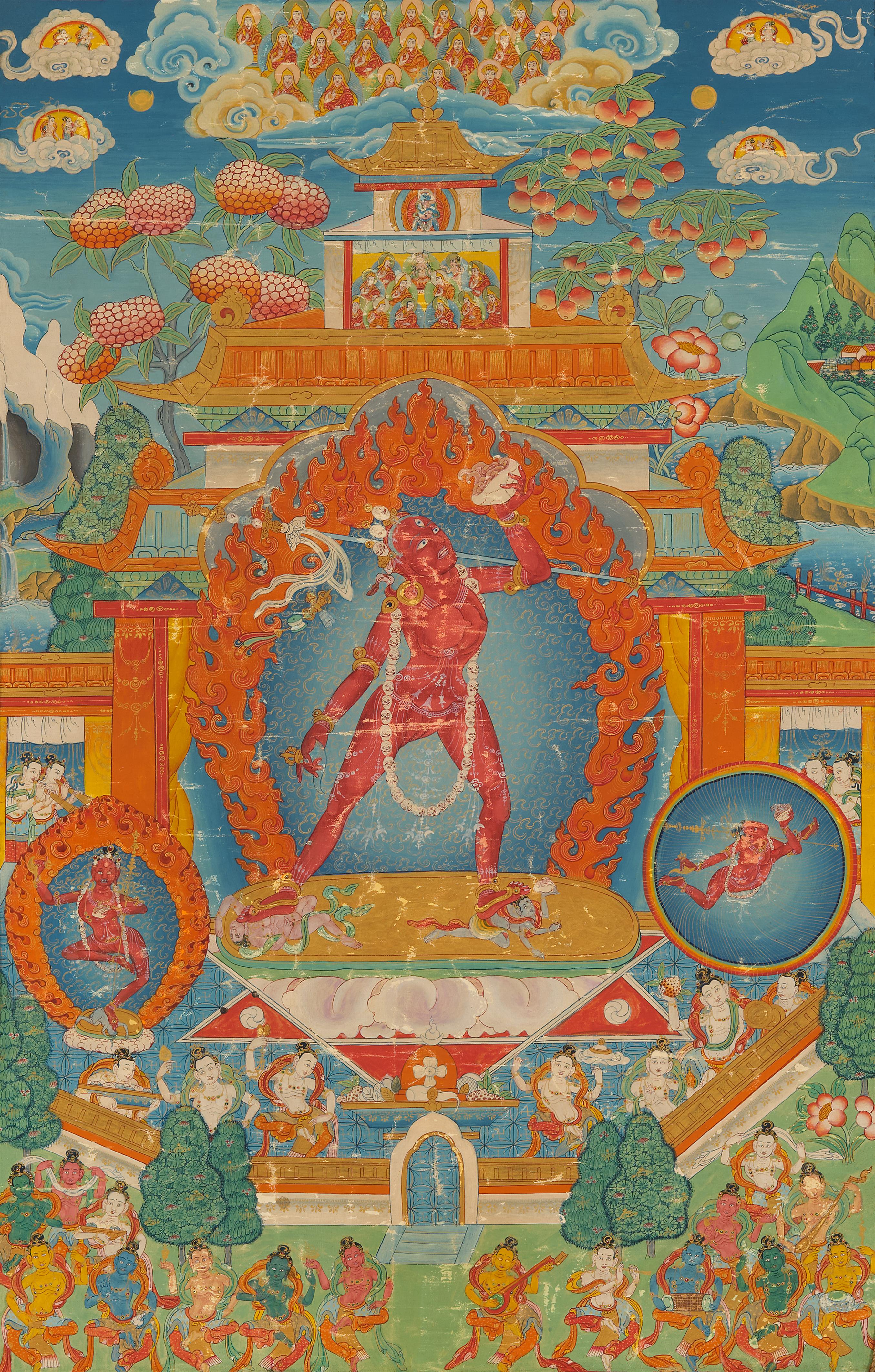 A Tibetan Thangka of Vajrayogini. 19th century - image-1