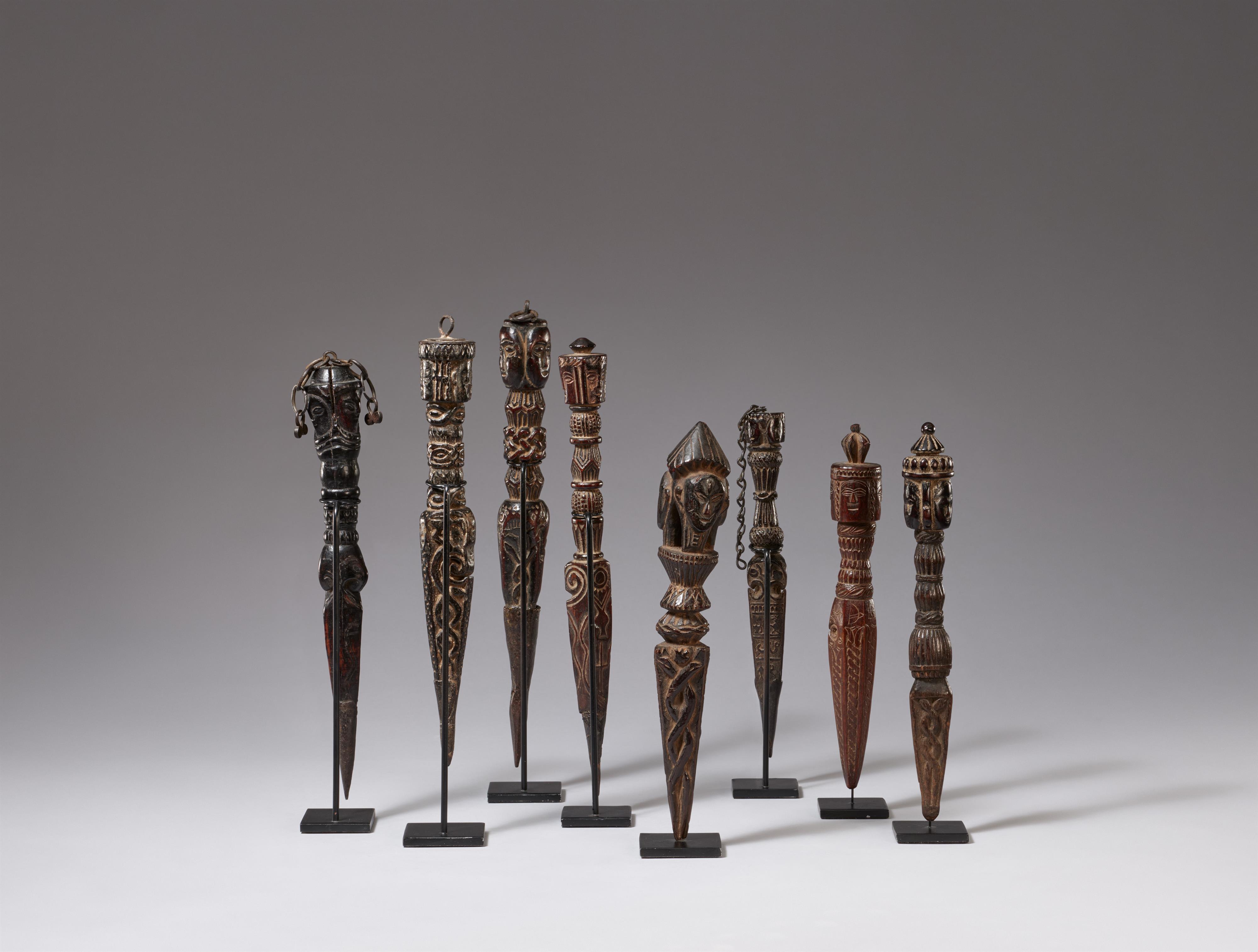 A collection of eight Nepalese wooden phurbu. 19th-20th century - image-2