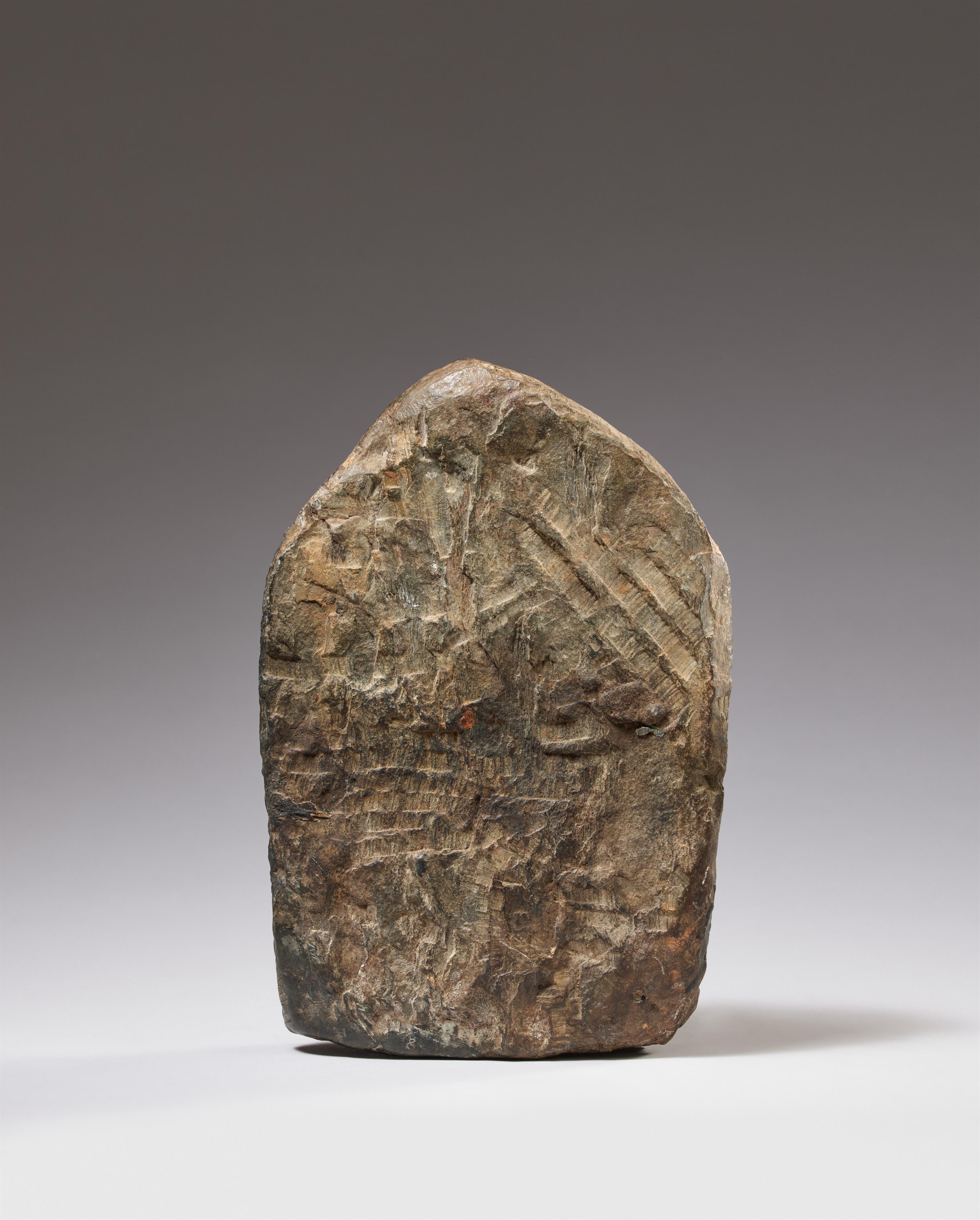 A Nepalese stone stele of Manjushri. 17th century or later - image-2