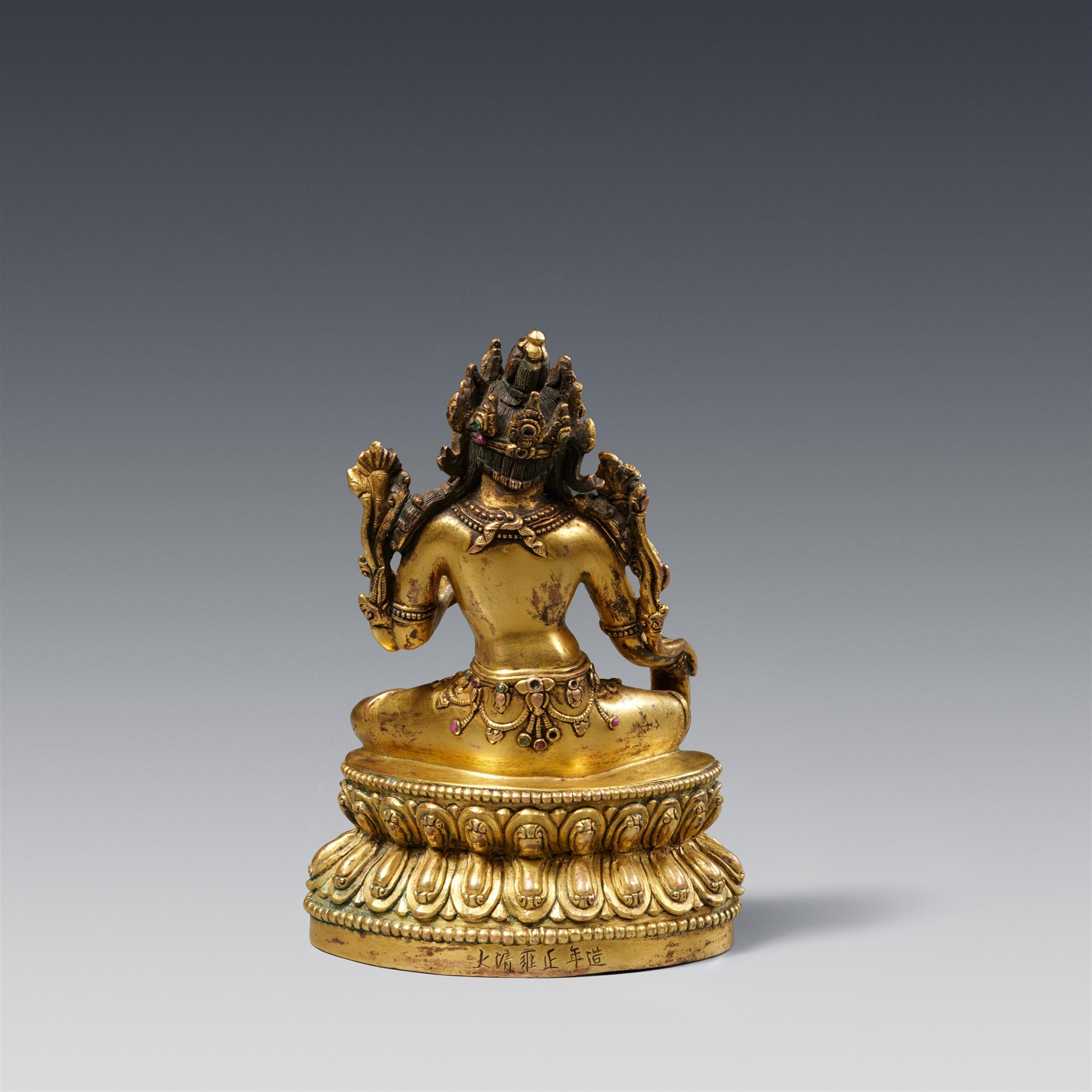 Grüne Tara (Shyamatara). Bronze, feuervergoldet. 16./17. Jh. - image-2