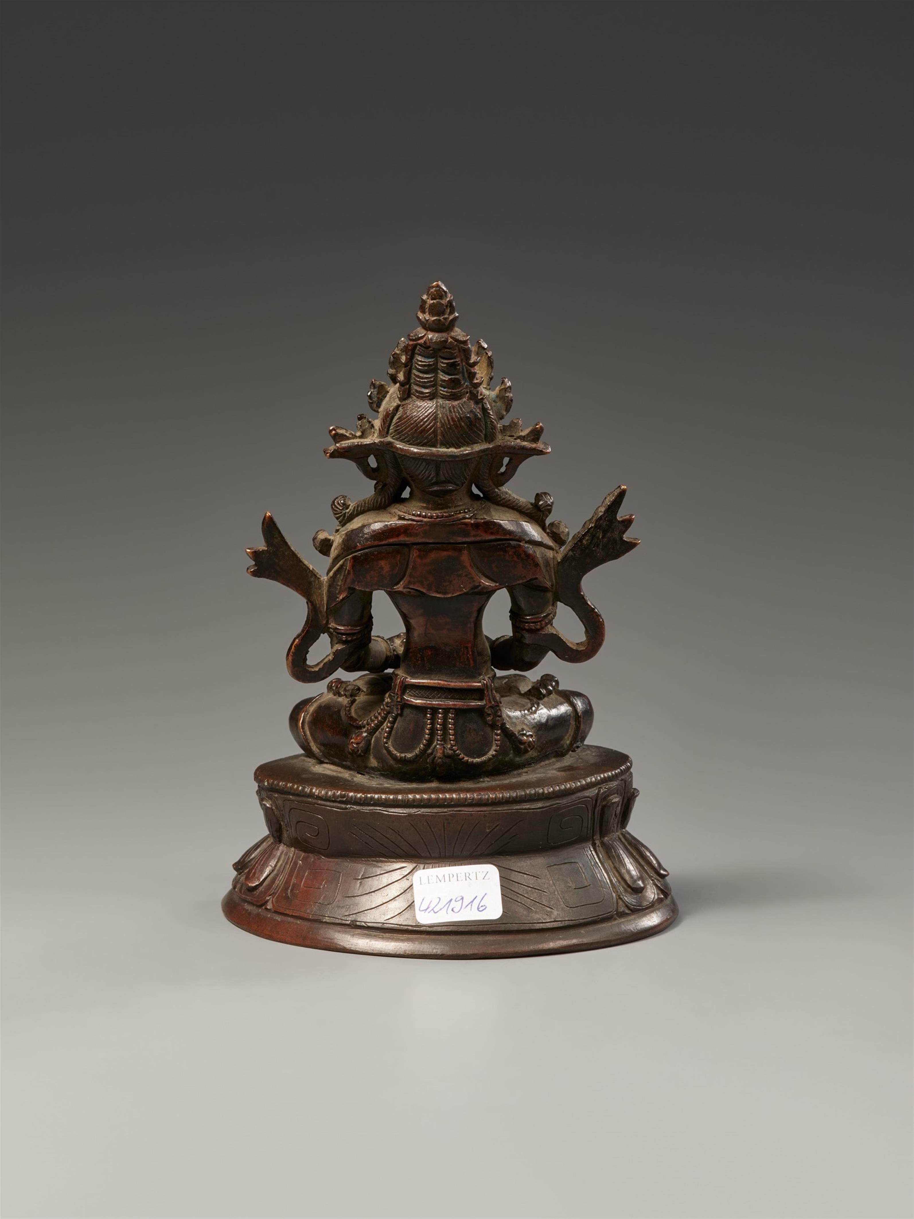 A bronze figure of Buddha Amitayus. Late 19th century - image-2