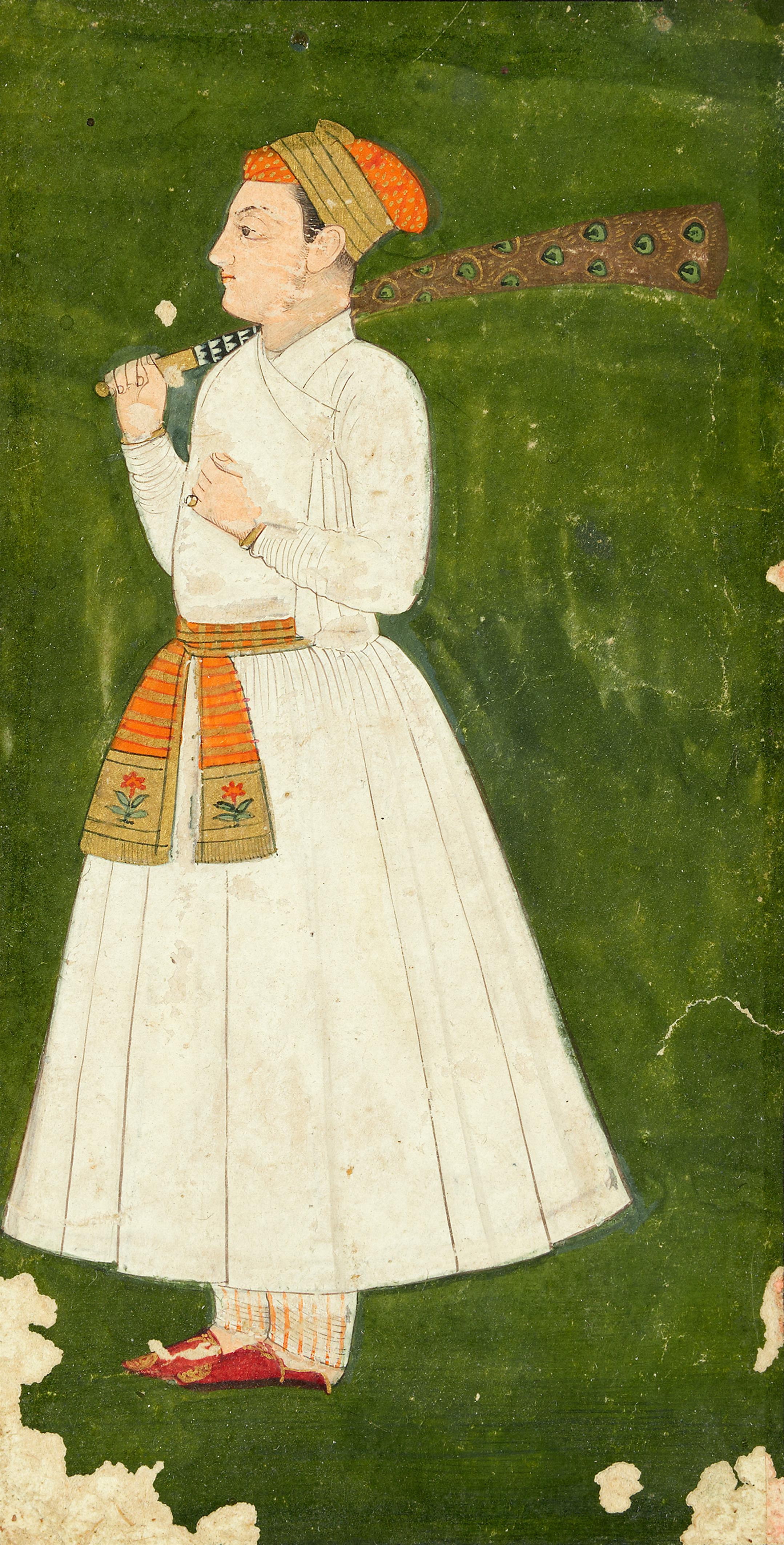 Two miniature paintings. Mughal style. 19th/20th century - image-2