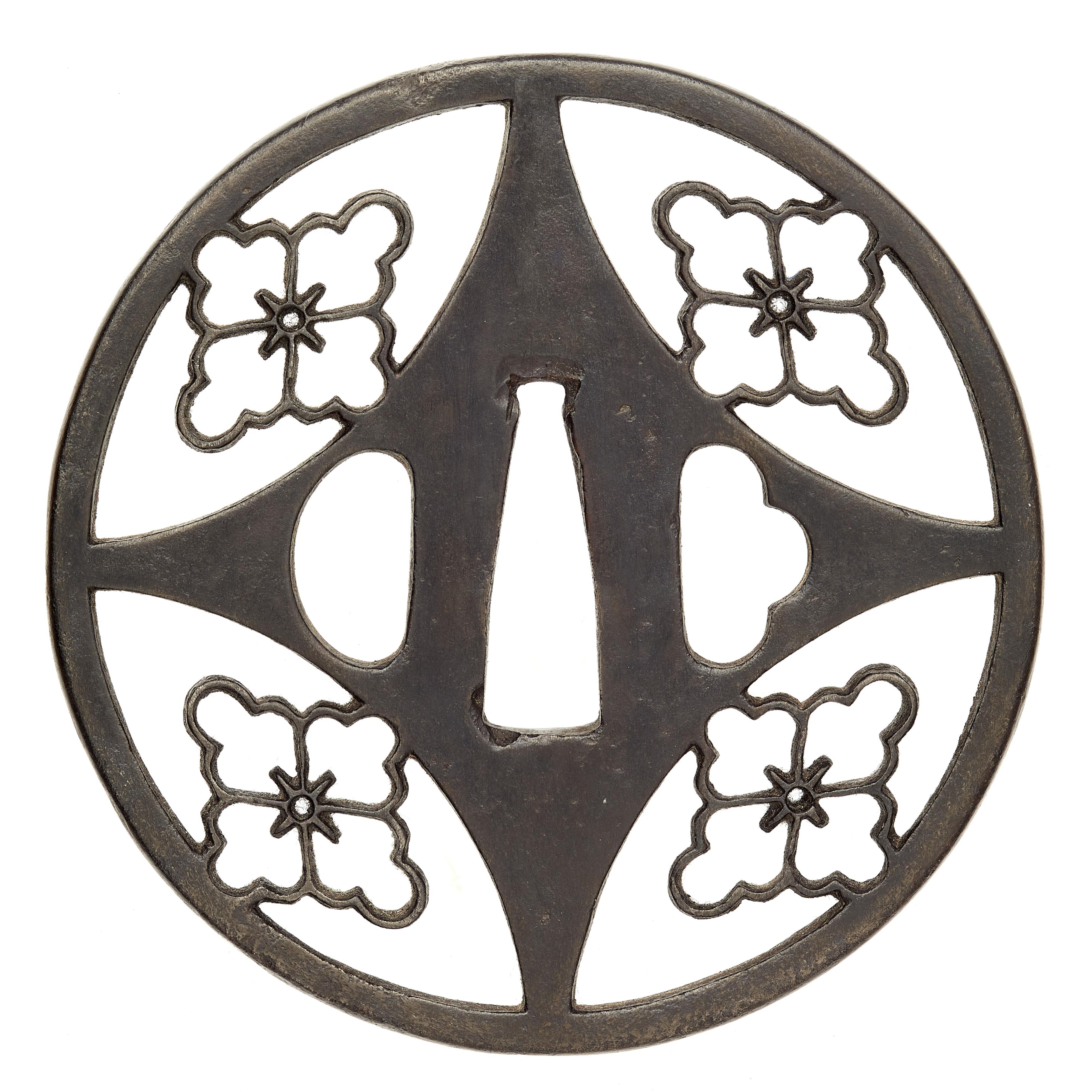 Tsuba. Eisen. Kyô-Shôami. 18. Jh. - image-1