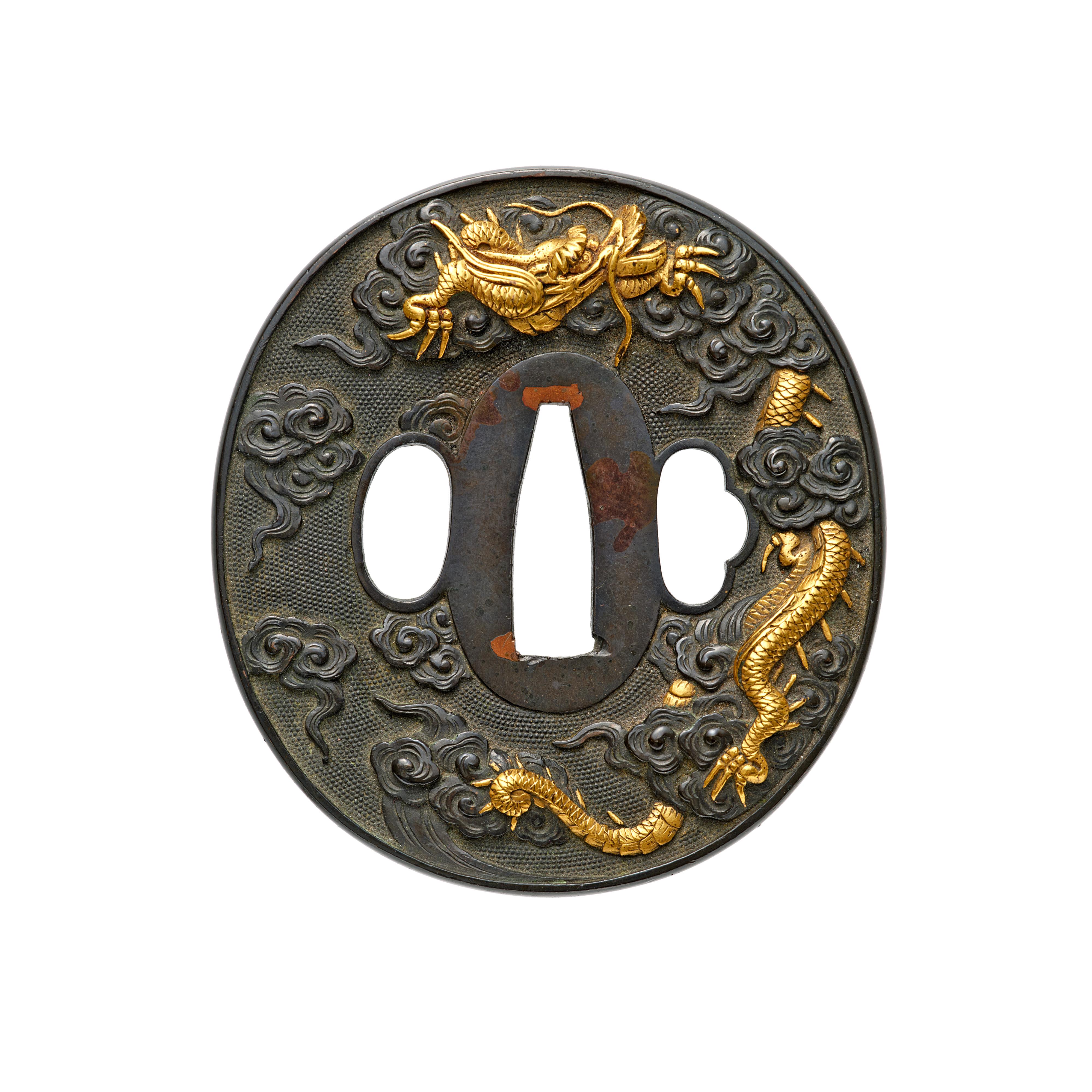 Tsuba. Shibuichi. Spätes 18./frühes 19. Jh. - image-1