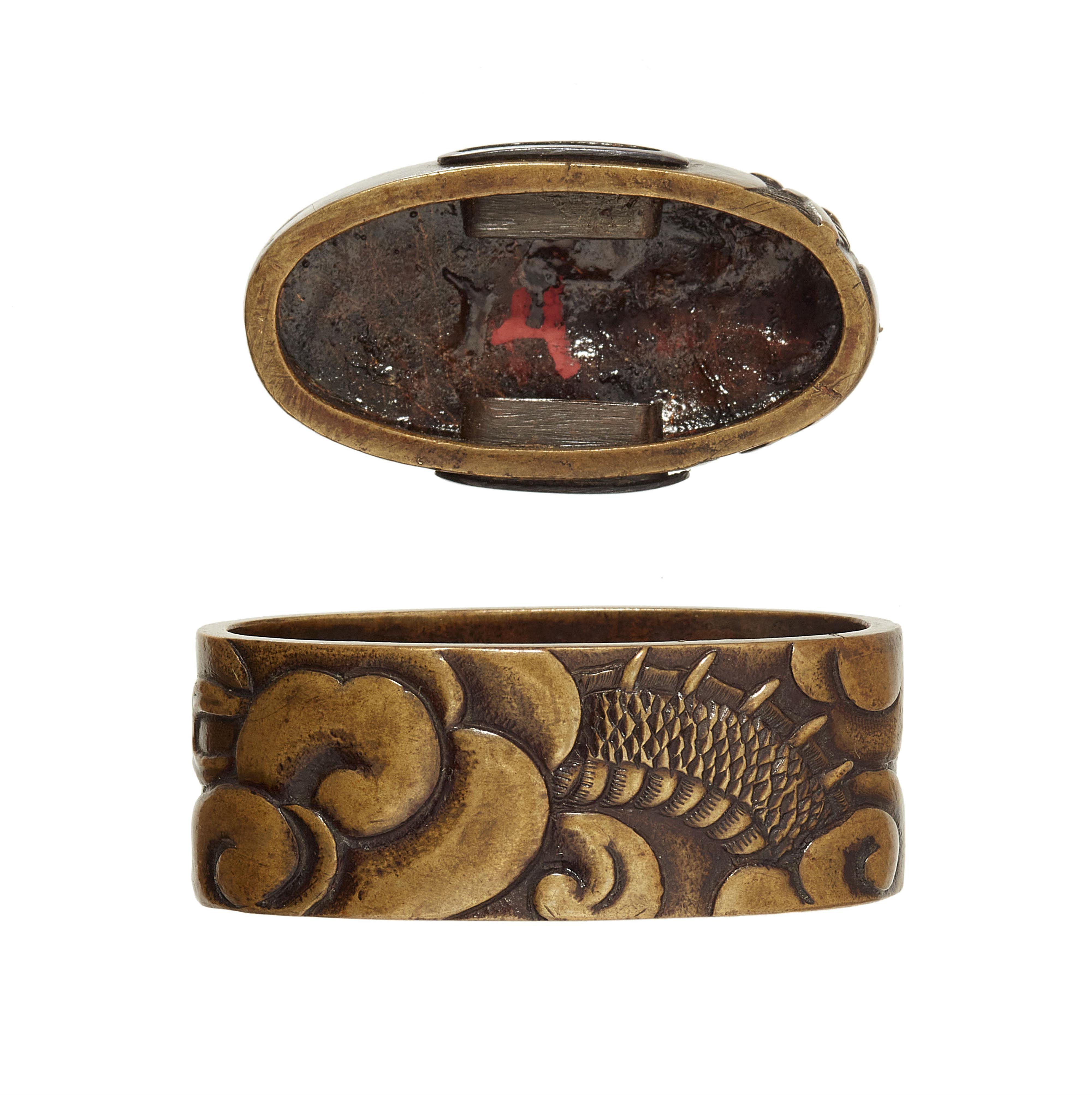 Fuchi-kashira. Sentoku. 19. Jh. - image-2