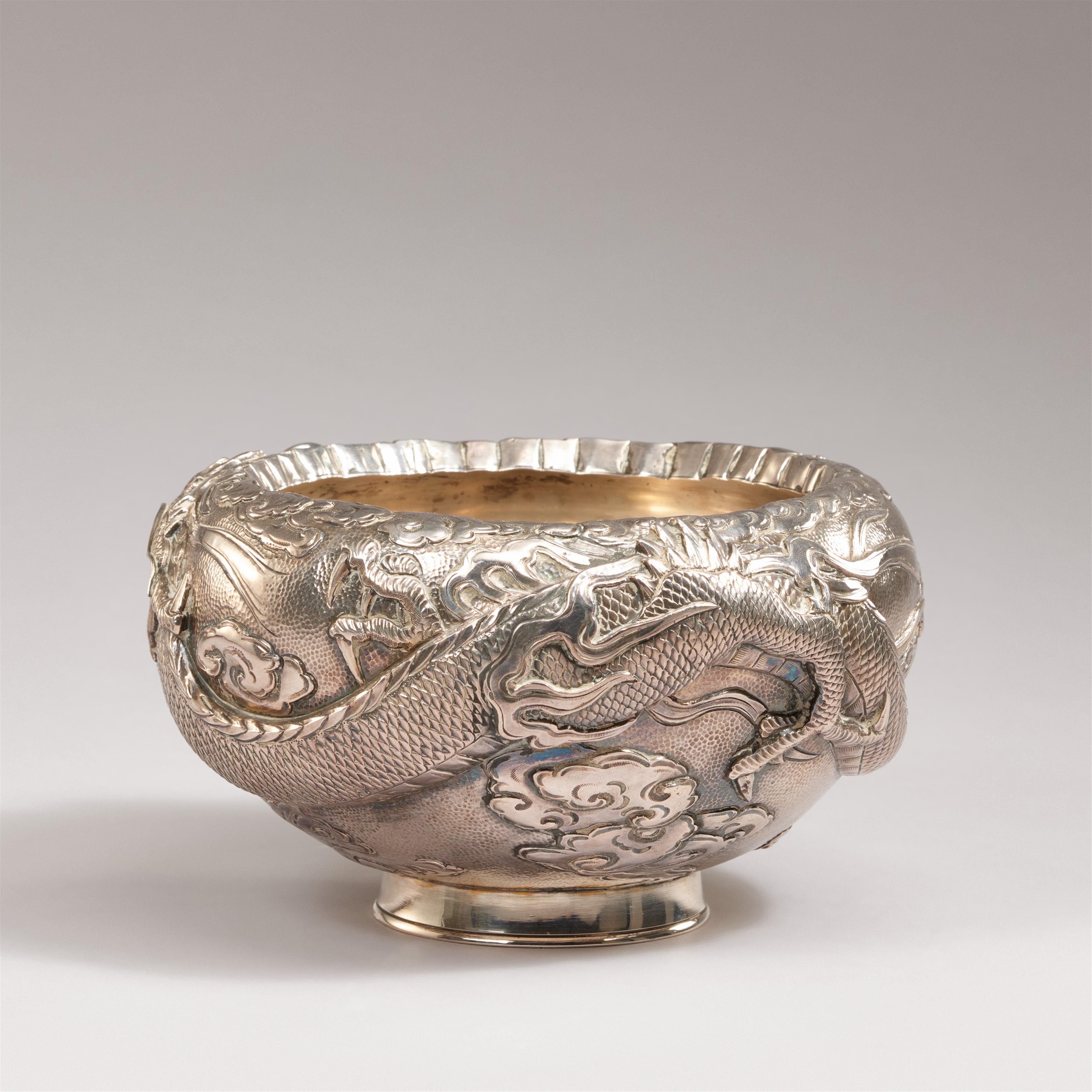 A double-walled silver bowl with translucent enamel. Around 1900 - image-2