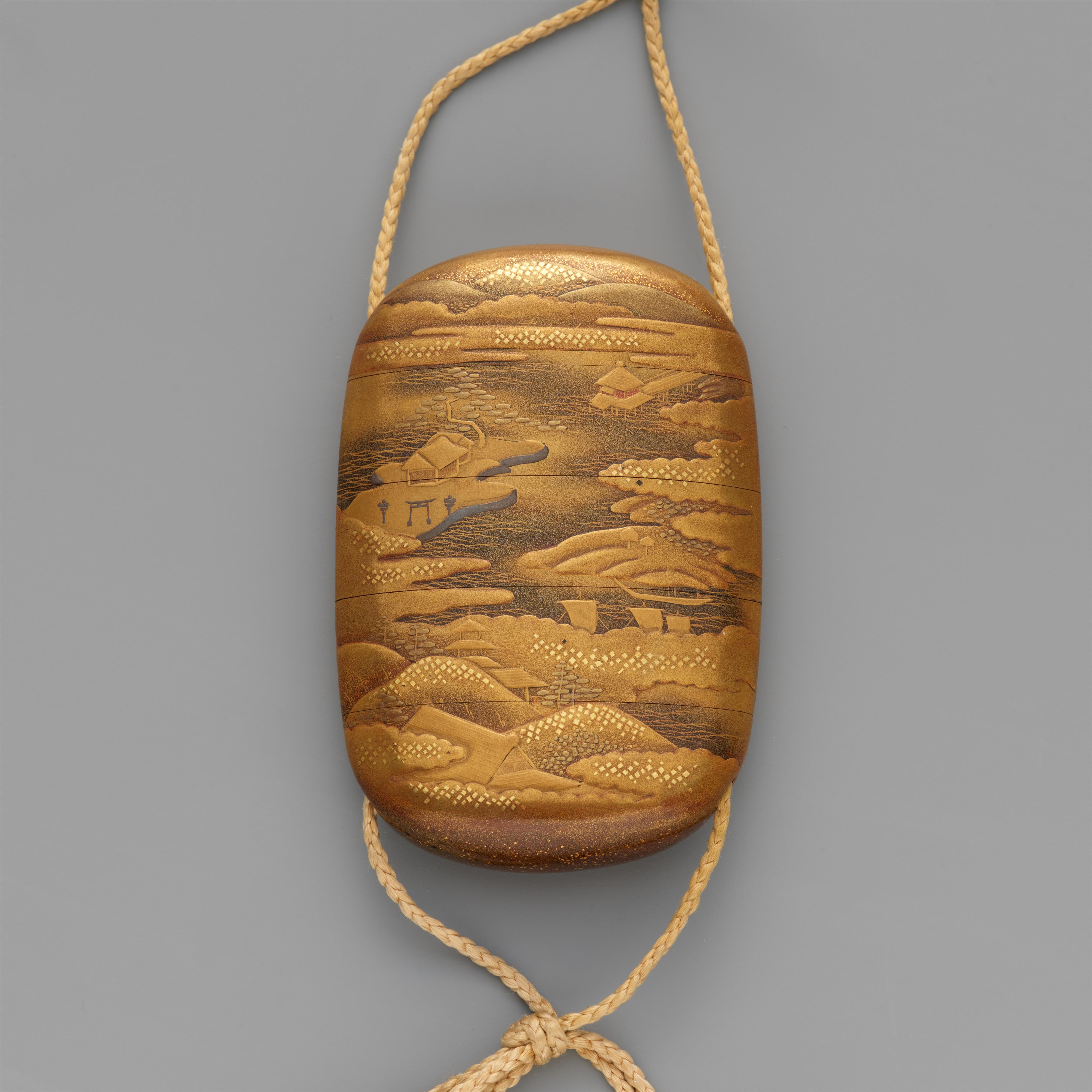 A four-case ovoid inrô. Mid-19th century - image-2