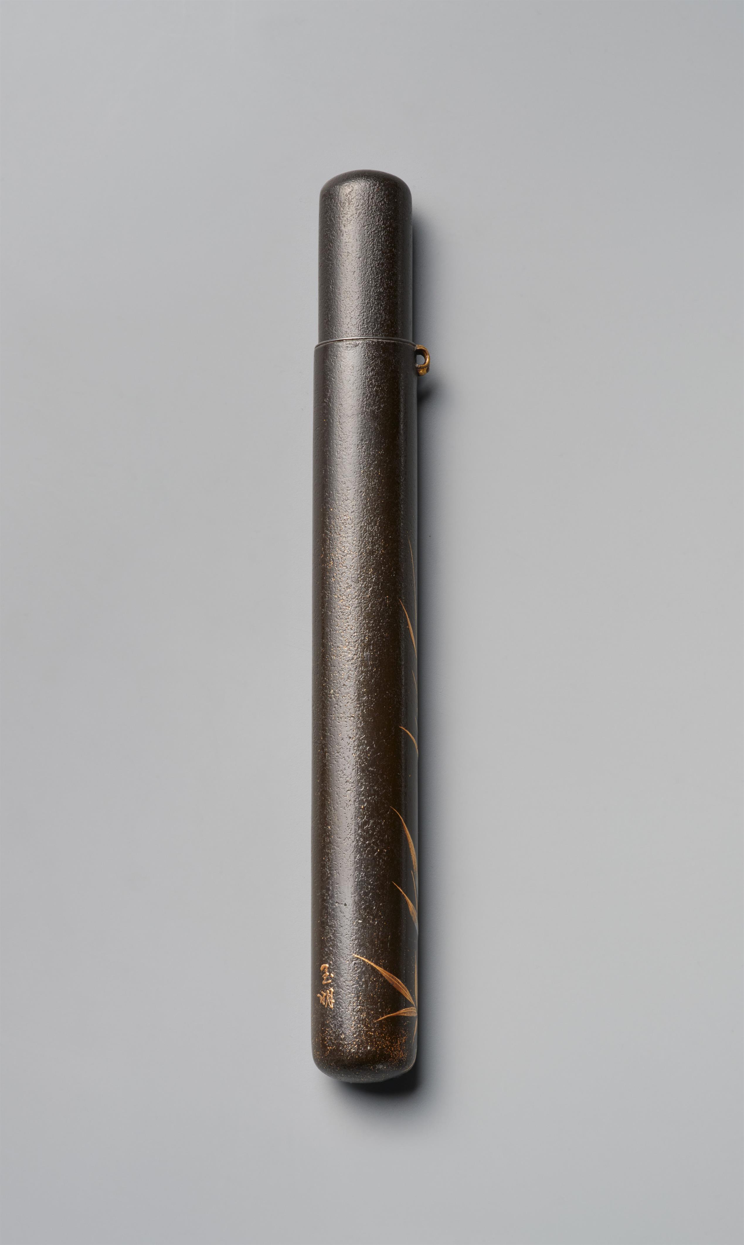 A lacquer kiseruzutsu. Late 19th century - image-2