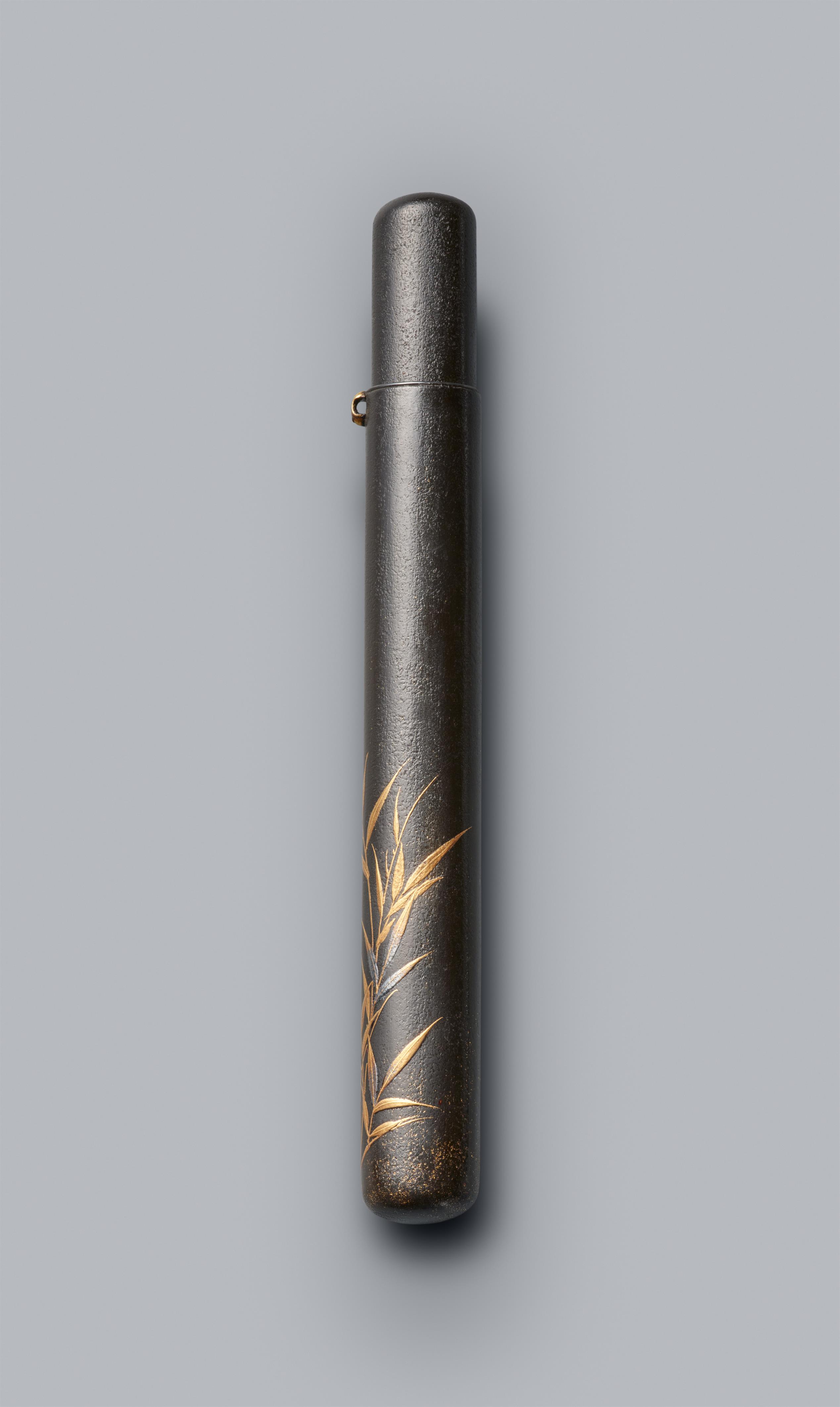 A lacquer kiseruzutsu. Late 19th century - image-1