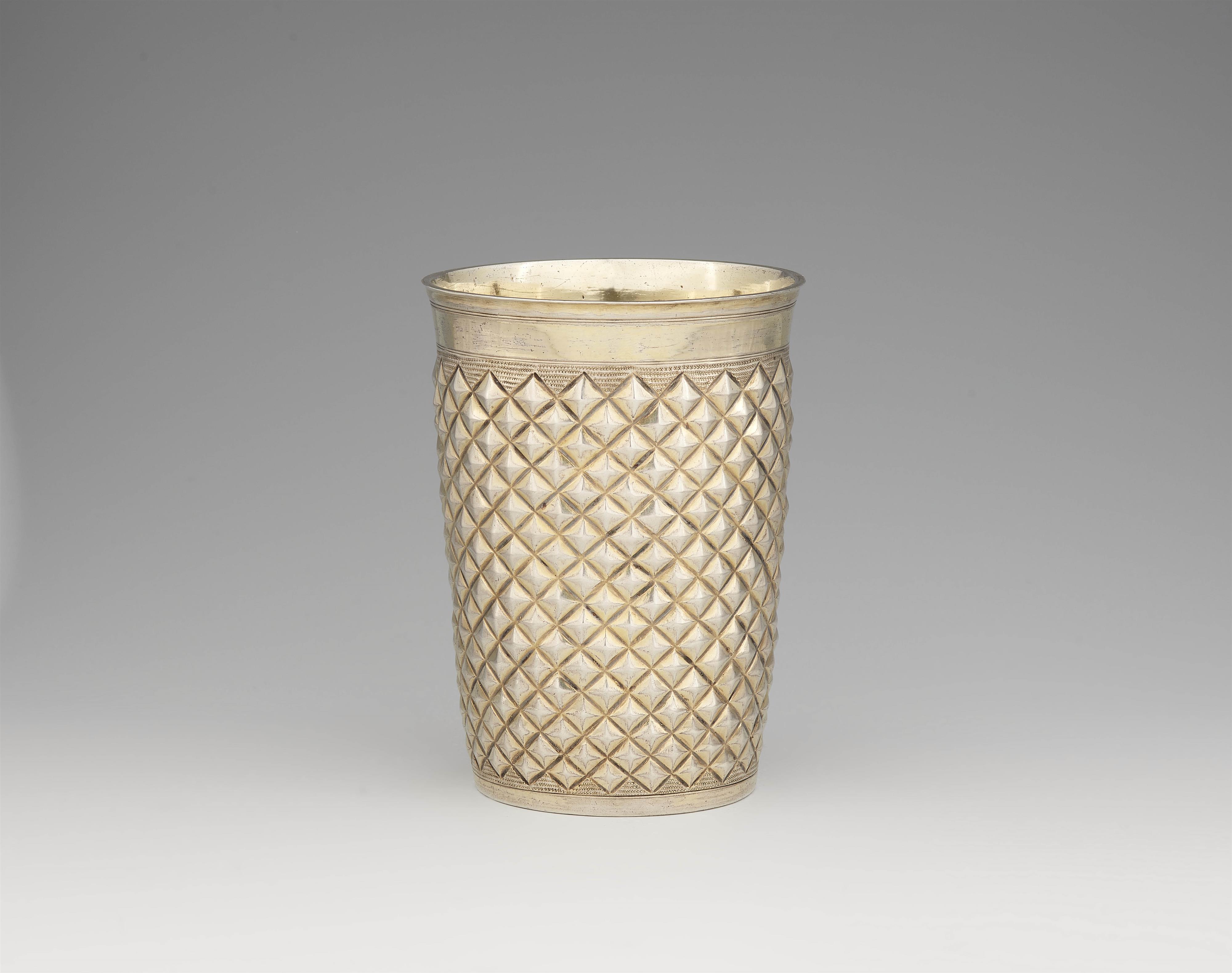 An Augsburg silver gilt beaker - image-1