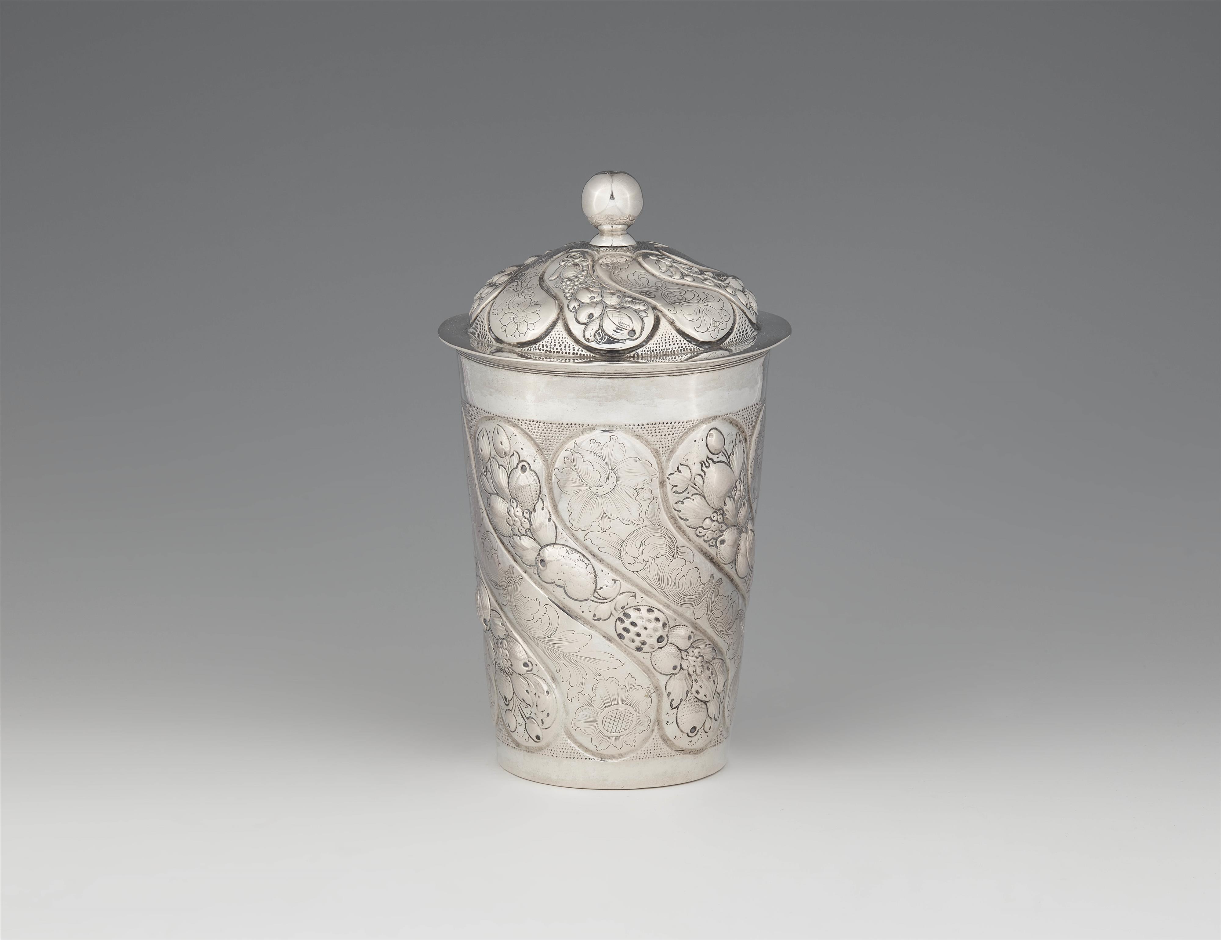 A Silesian silver beaker and cover - image-2