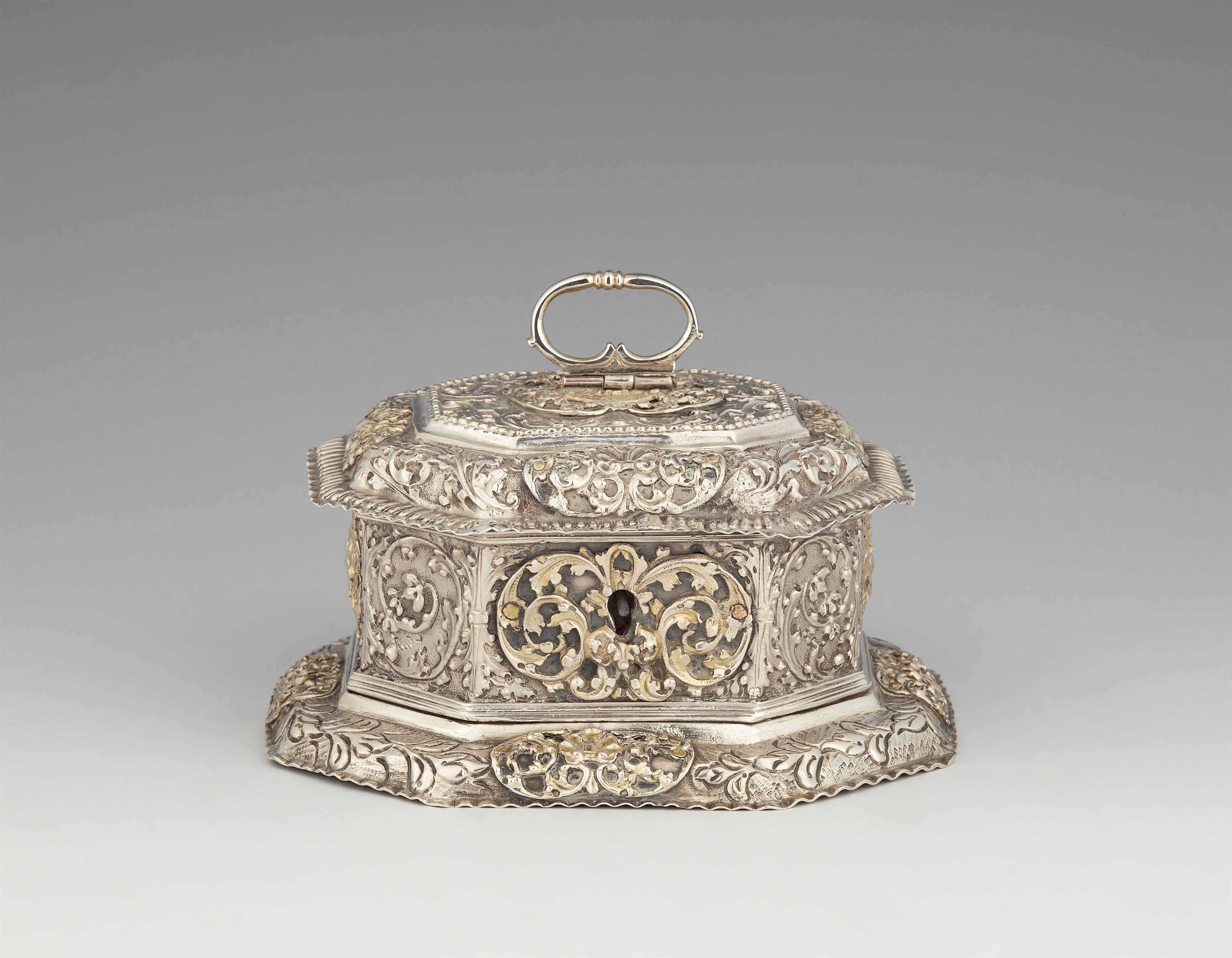 A silver gilt Augsburg Baroque casket - image-1