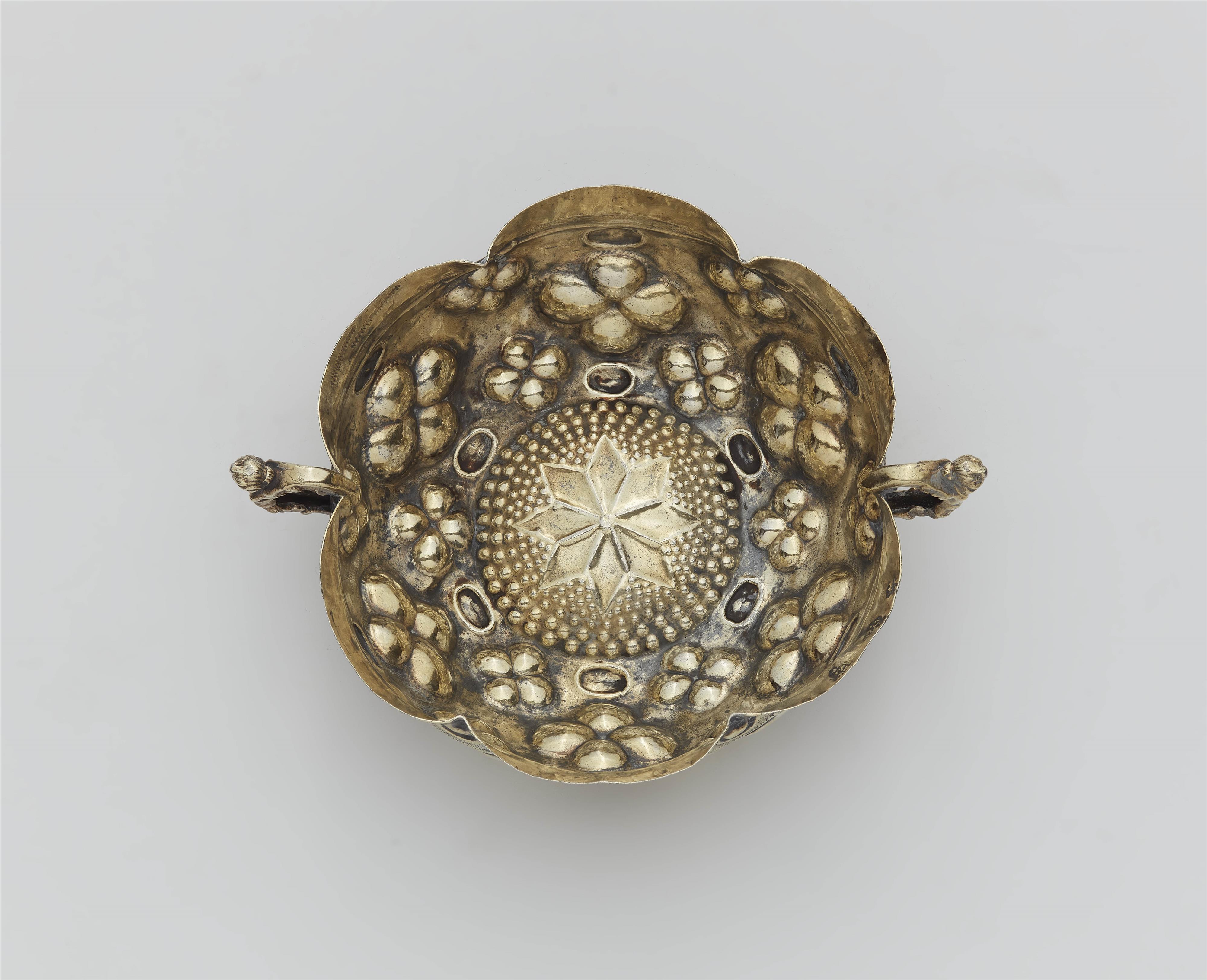 A Neapolitan silver gilt wine tasting bowl - image-1