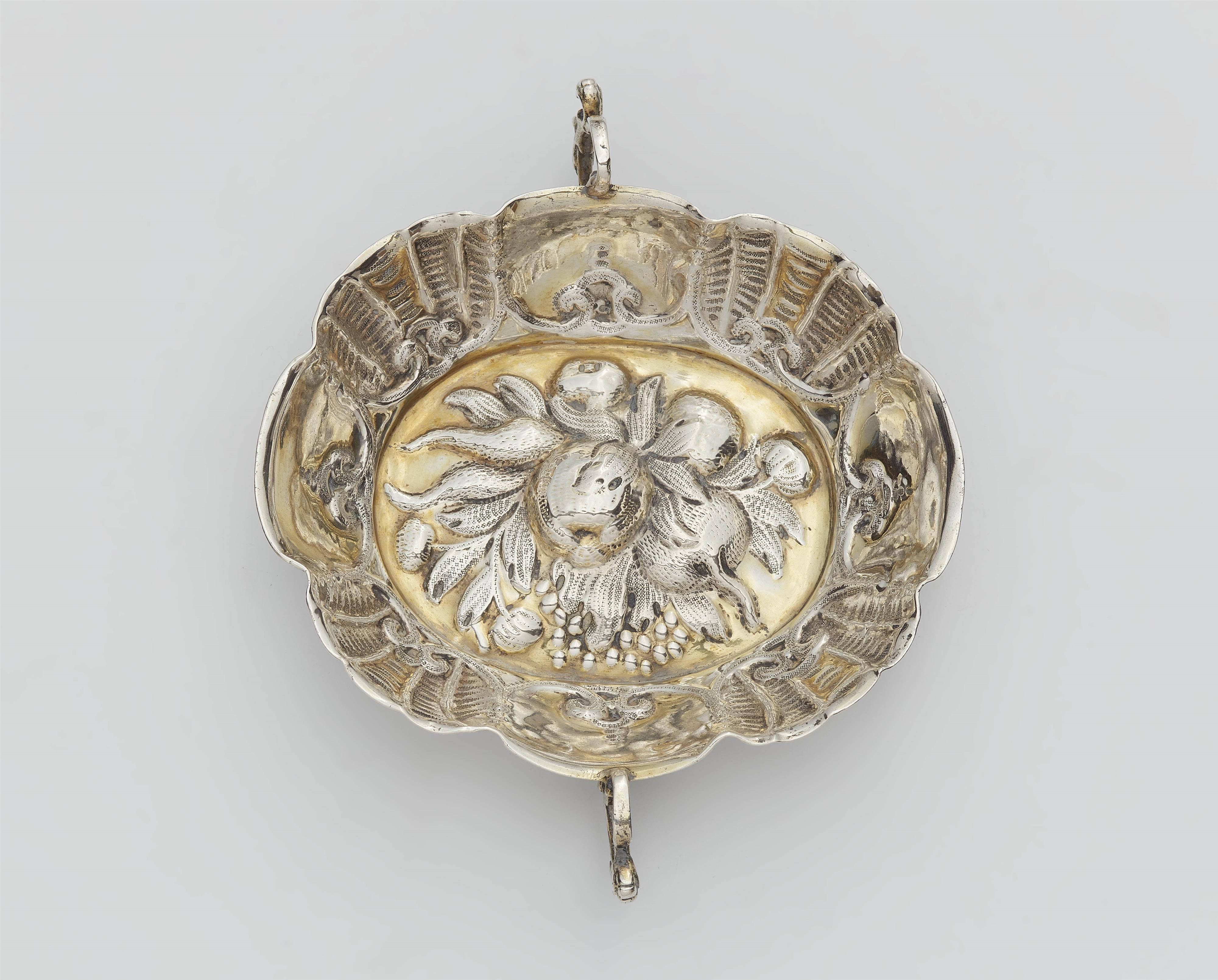 An Augsburg parcel gilt silver brandy bowl - image-1