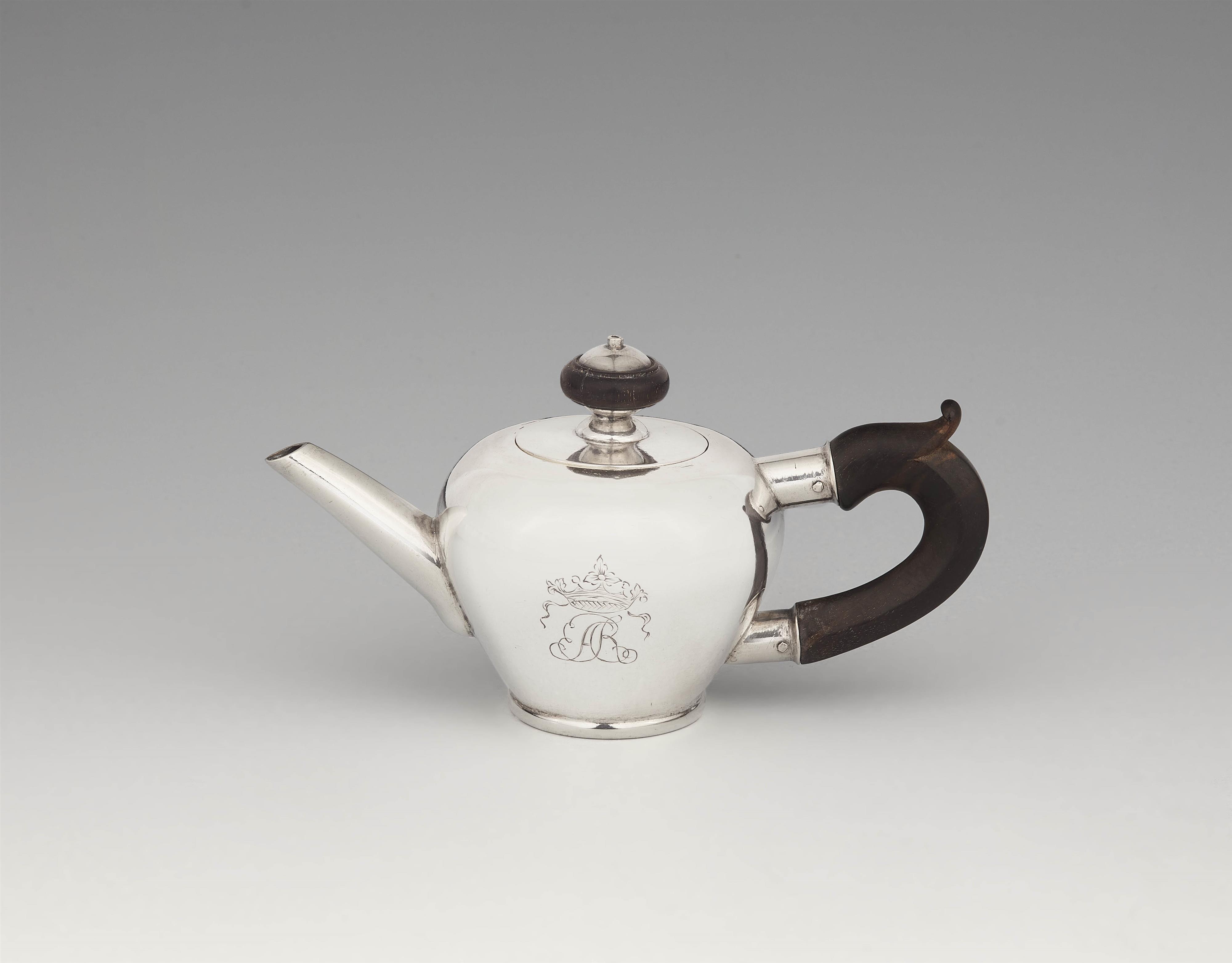 A miniature Schleswig silver teapot - image-1