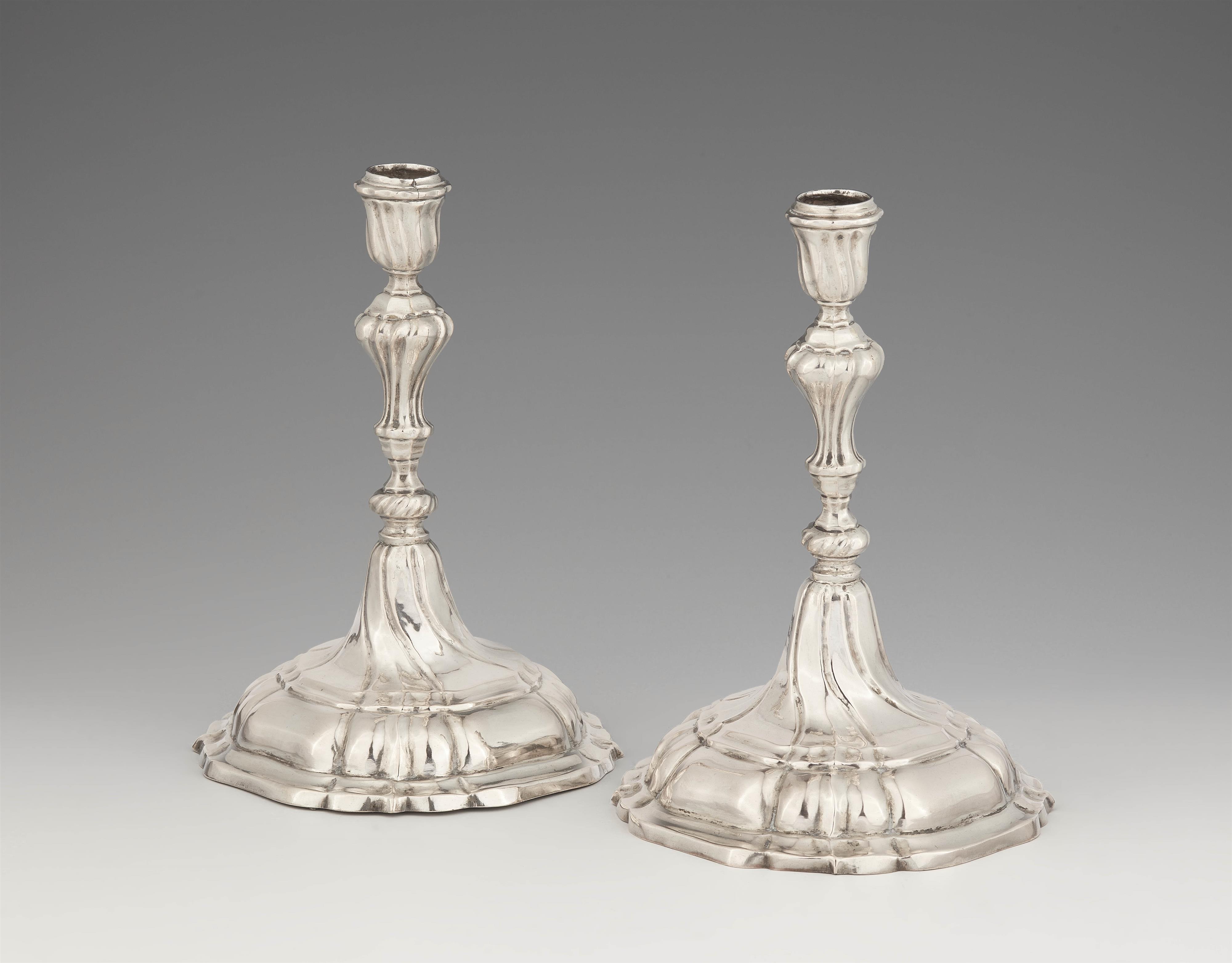 A pair of Bonn silver candlesticks - image-1