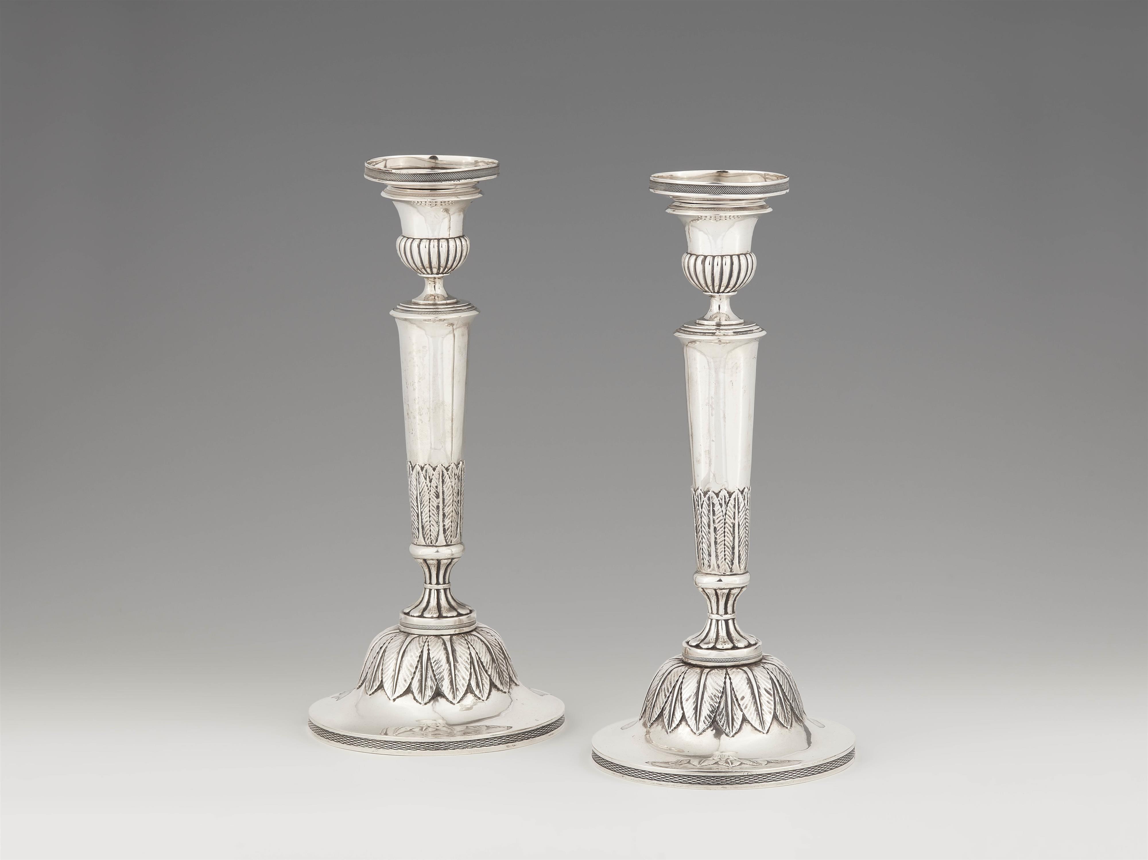 A pair of Koblenz silver candlesticks - image-1