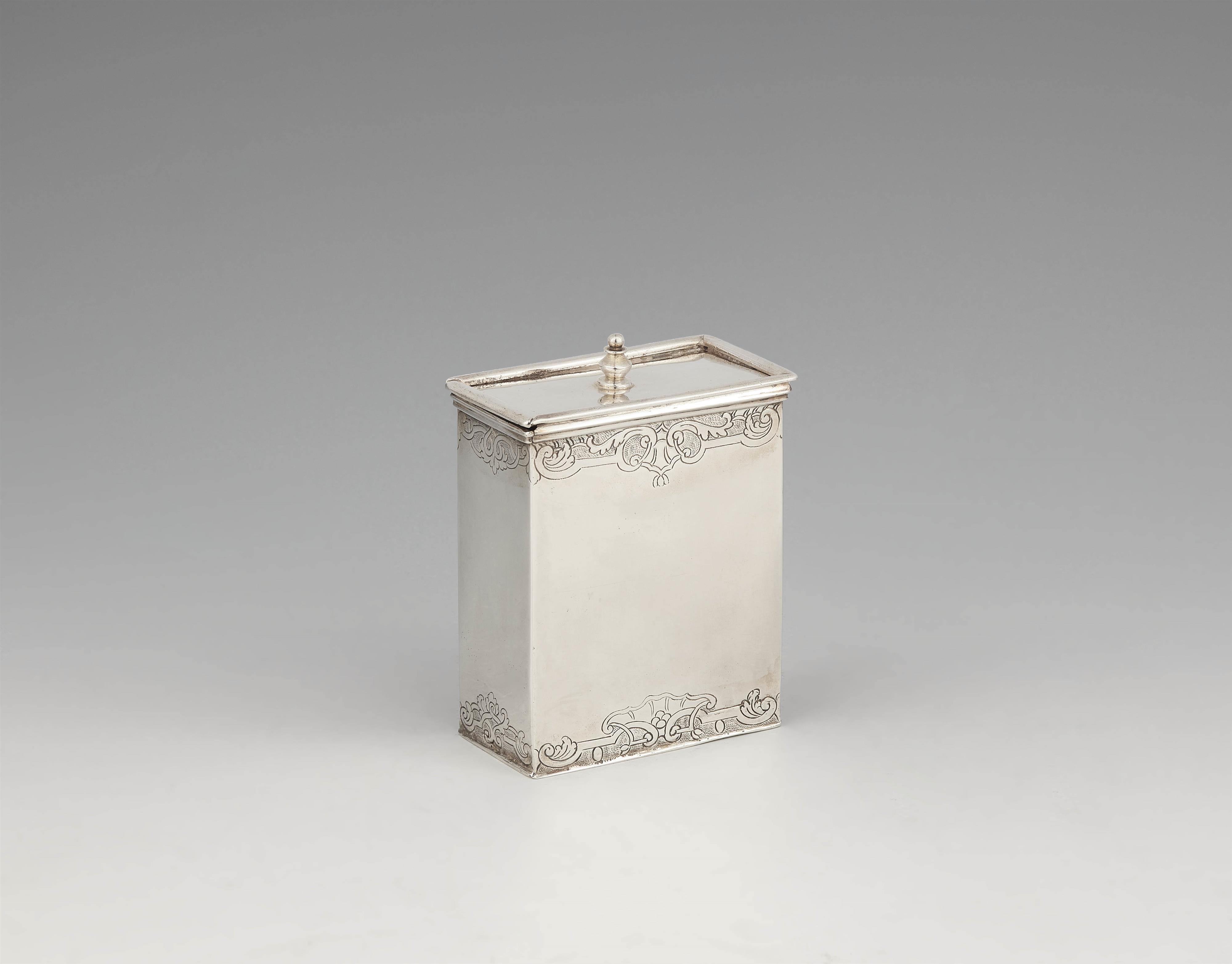 A Lübeck silver tea caddy - image-1