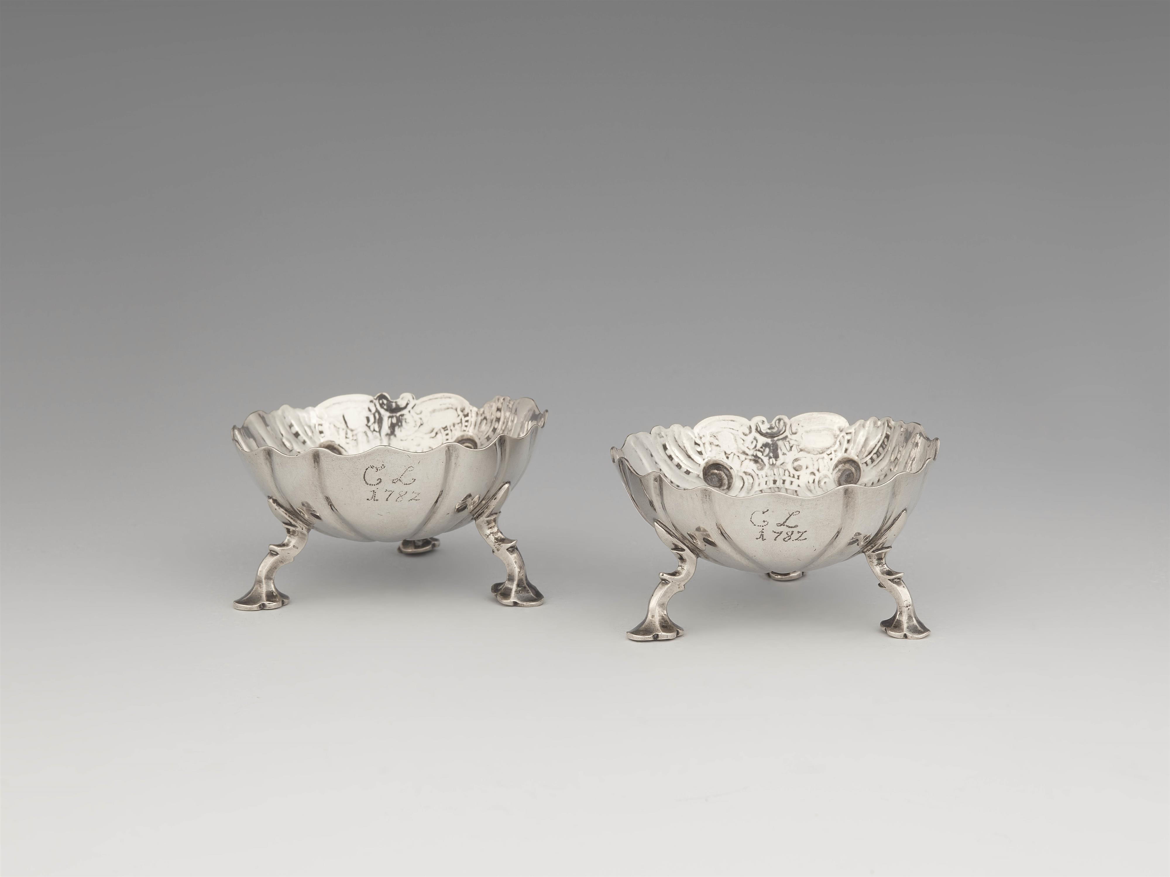 A pair of Güstrow silver salts - image-1