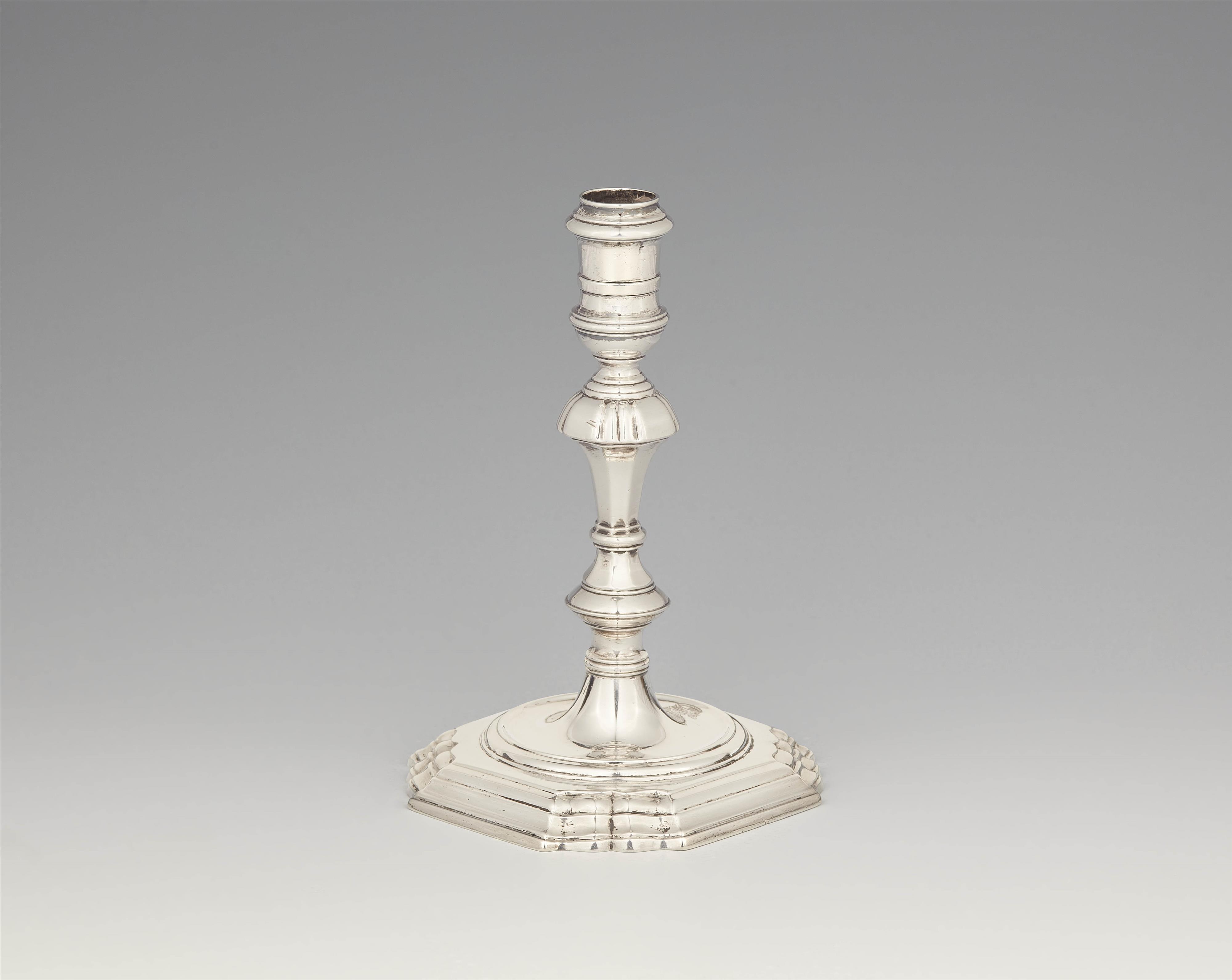 A George II silver taperstick - image-1