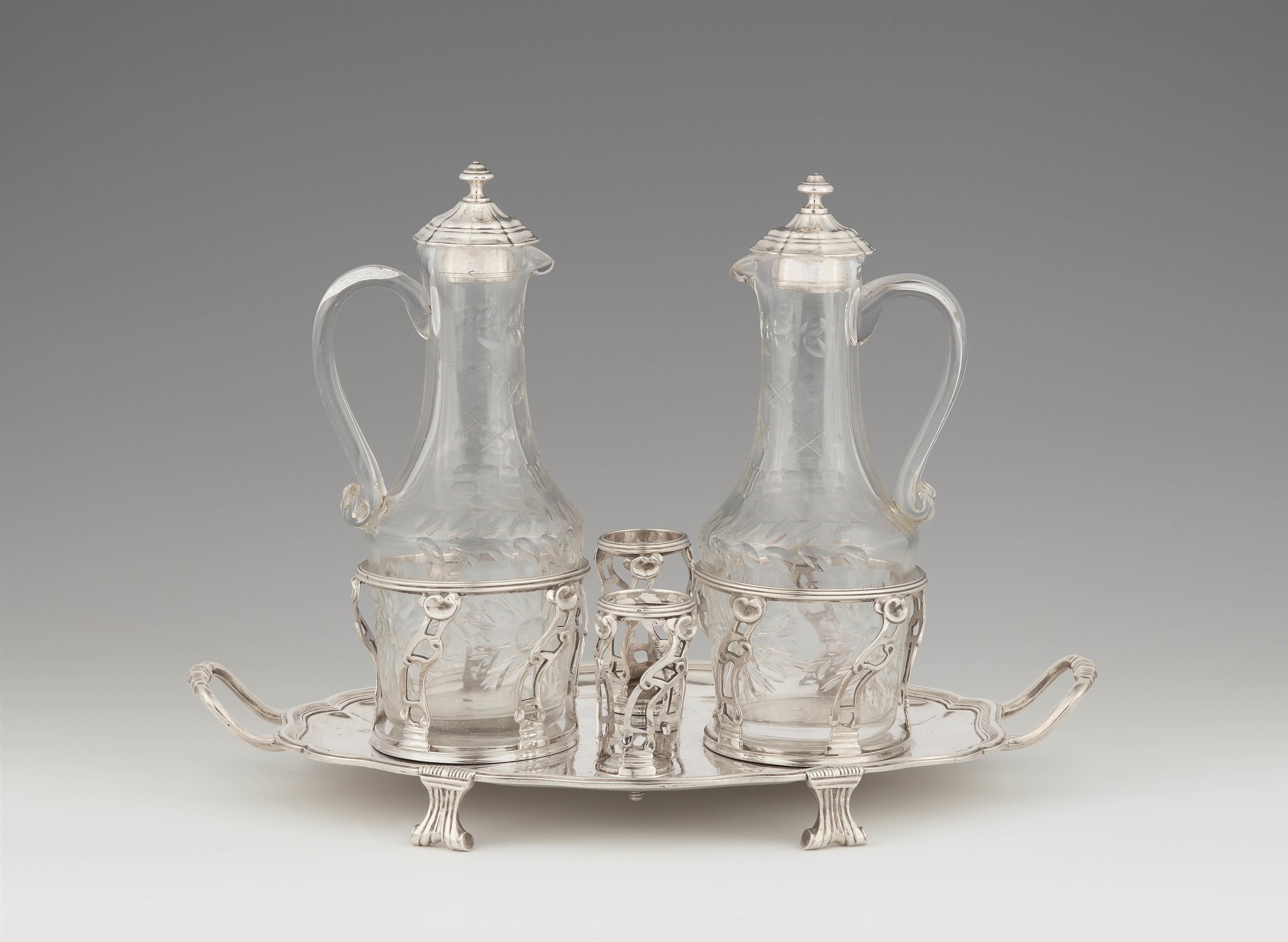 A Parisian Louis XV silver cruet set - image-1